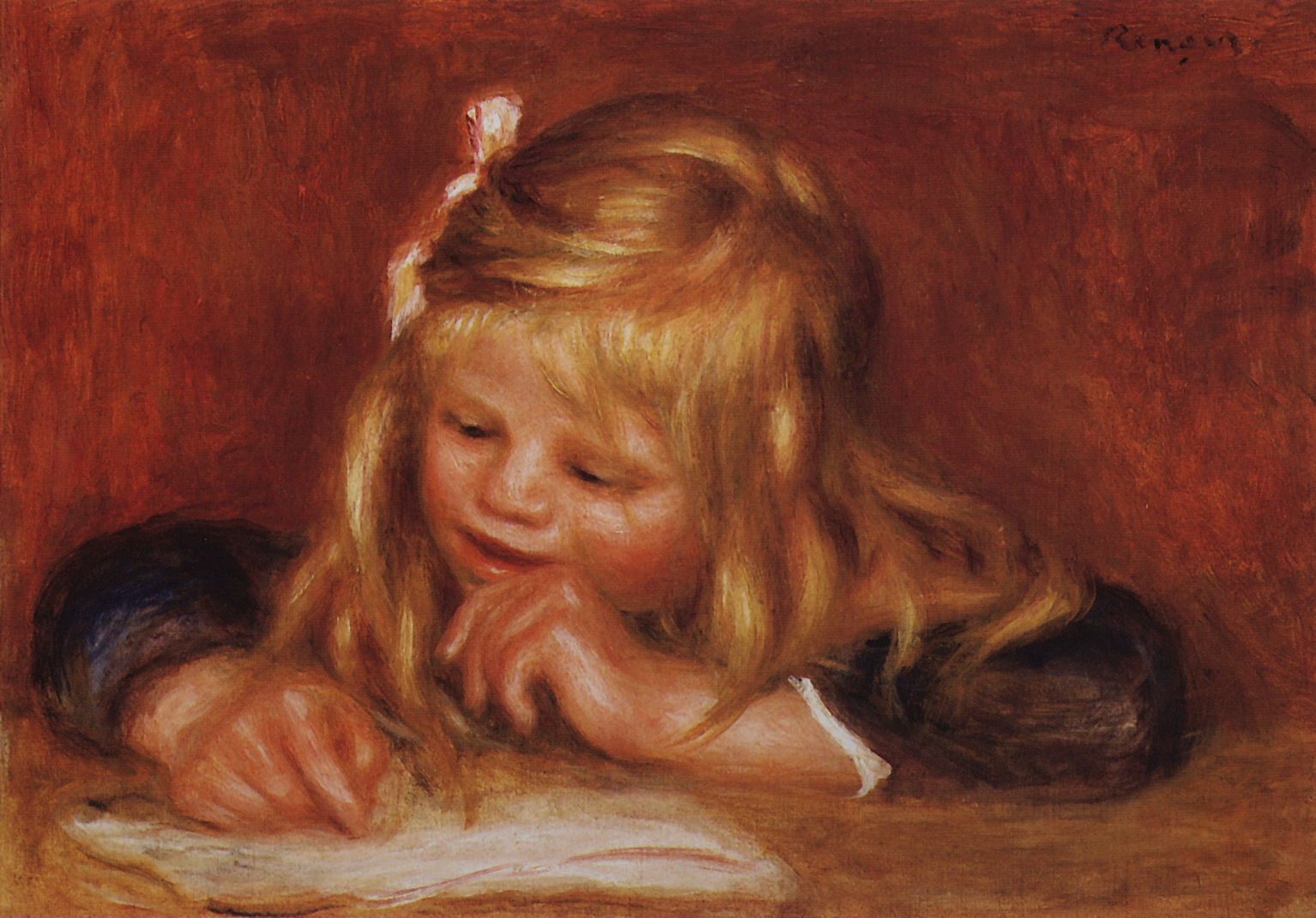 Ренуар. Коко читает. 1905