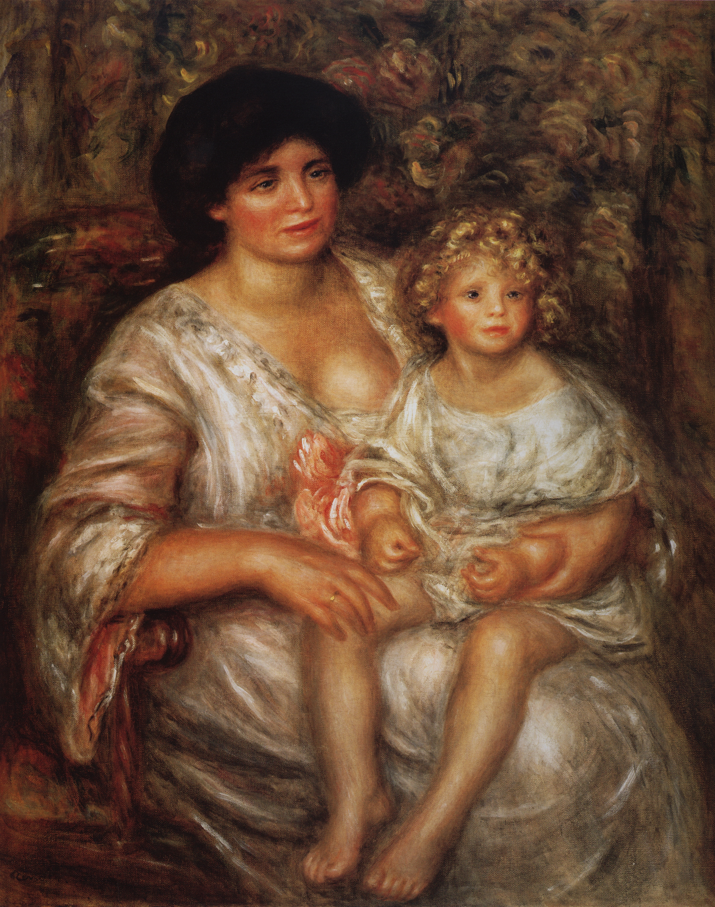Ренуар. Мадам Тюрнейссен и ее дочь (Мать и ребенок). 1910