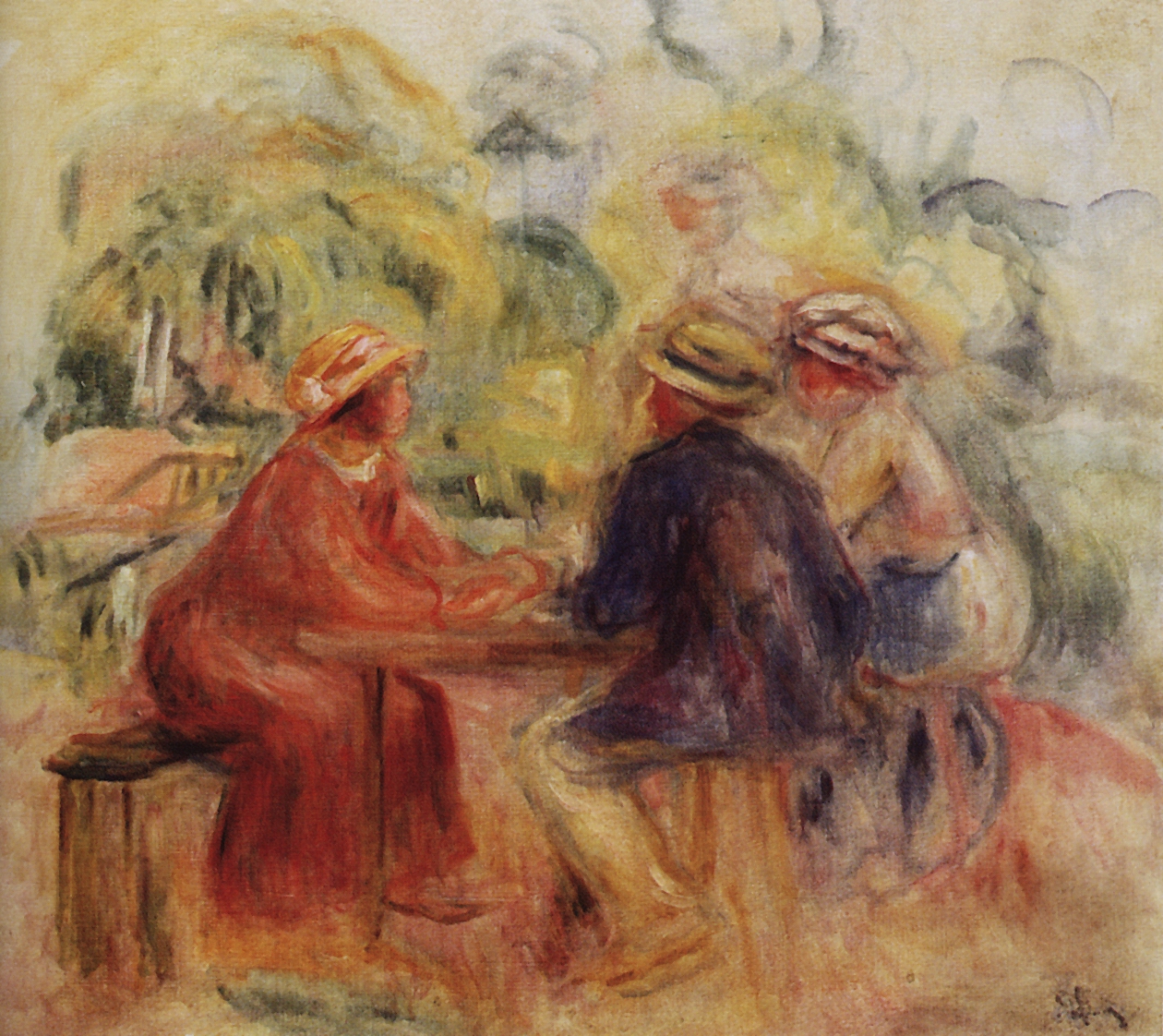 Ренуар. Встреча в саду. 1911-1915