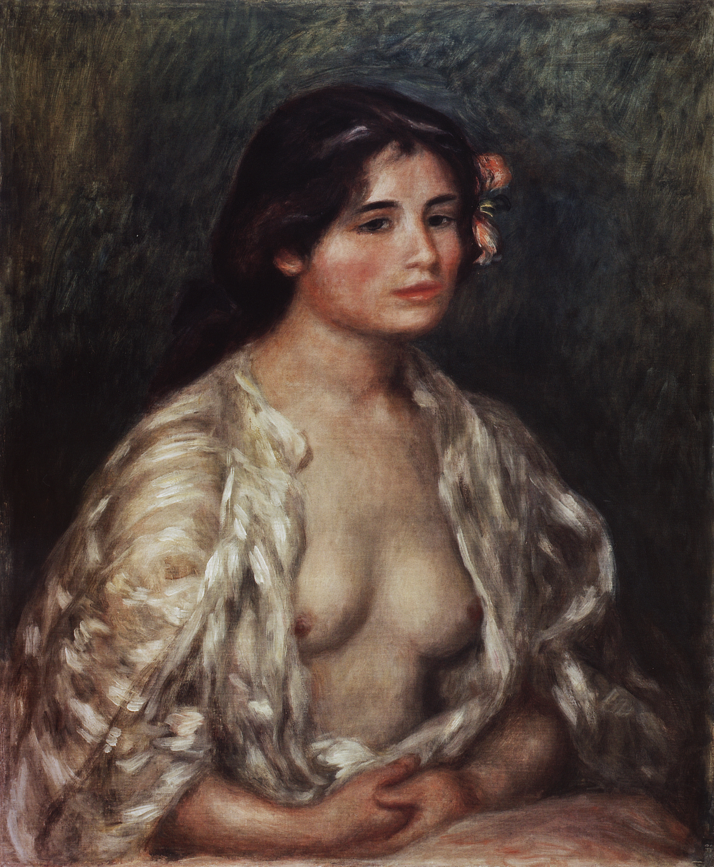 Ренуар. Полуобнаженная женщина. Около 1908