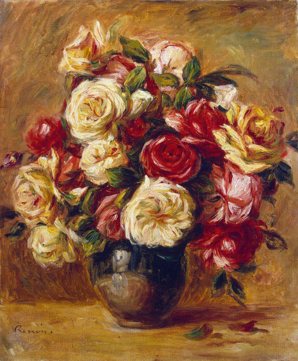 Ренуар. Букет роз. Около 1909-1913