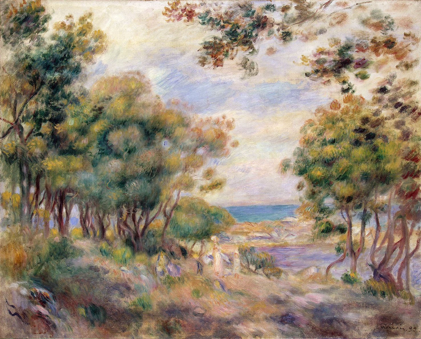 Ренуар. Пейзаж в Болье. 1899