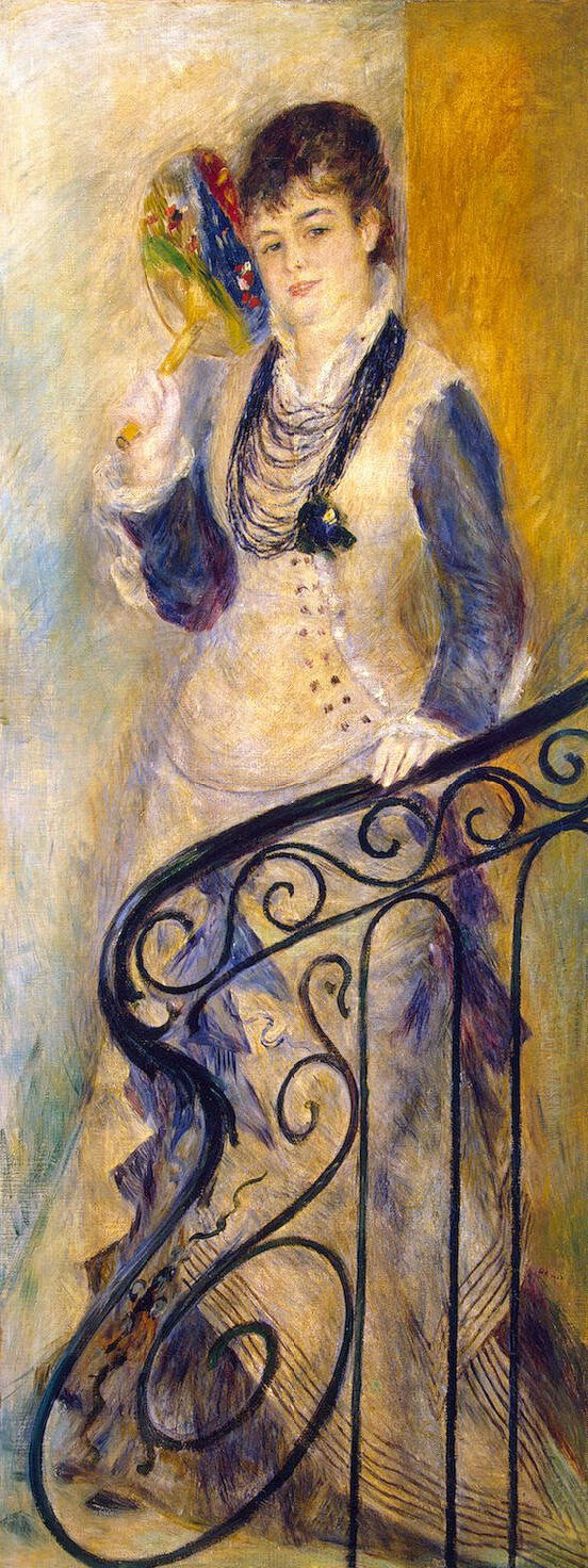 Ренуар. Женщина на лестнице. 1876