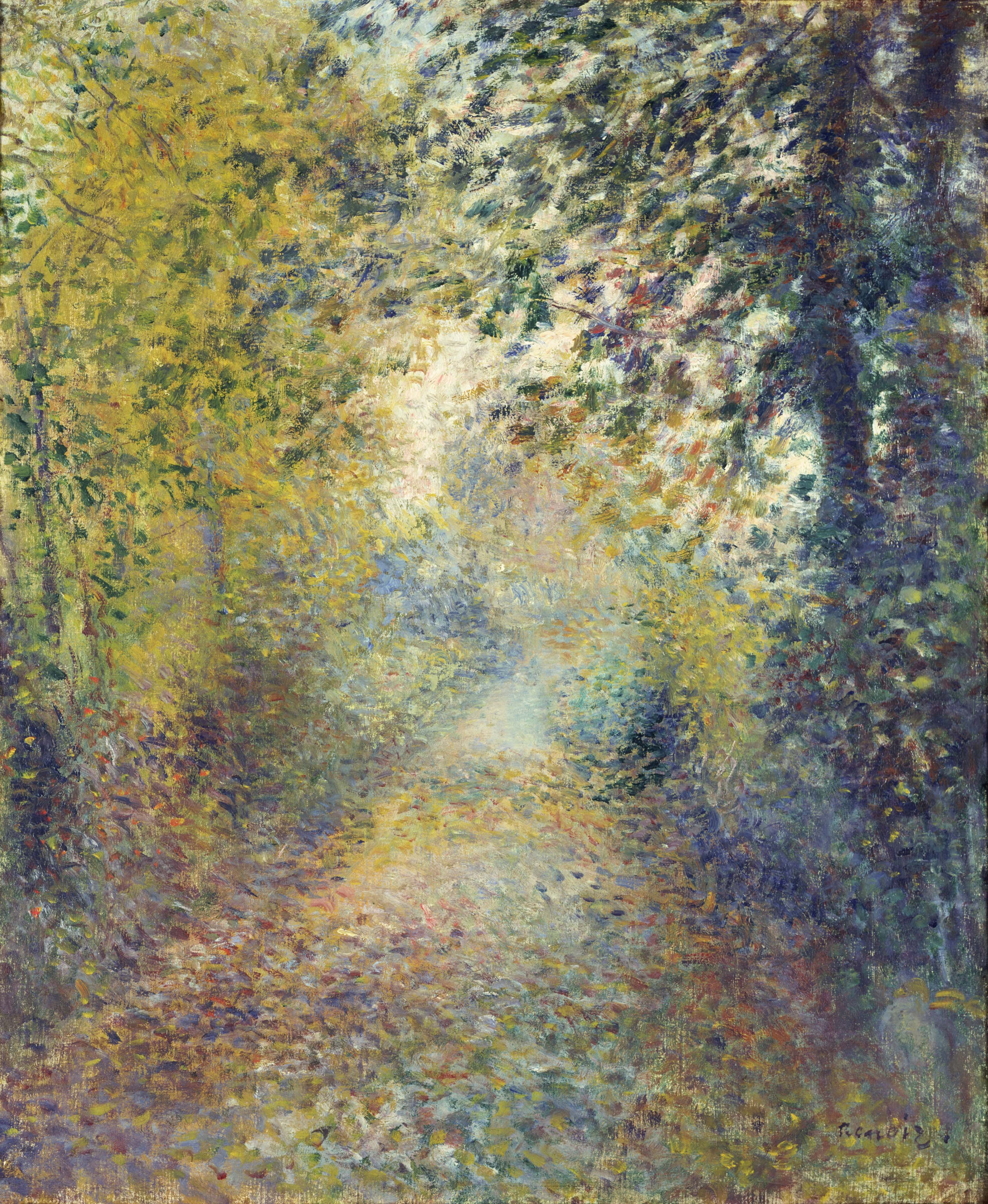 Ренуар. В лесу. Около 1880