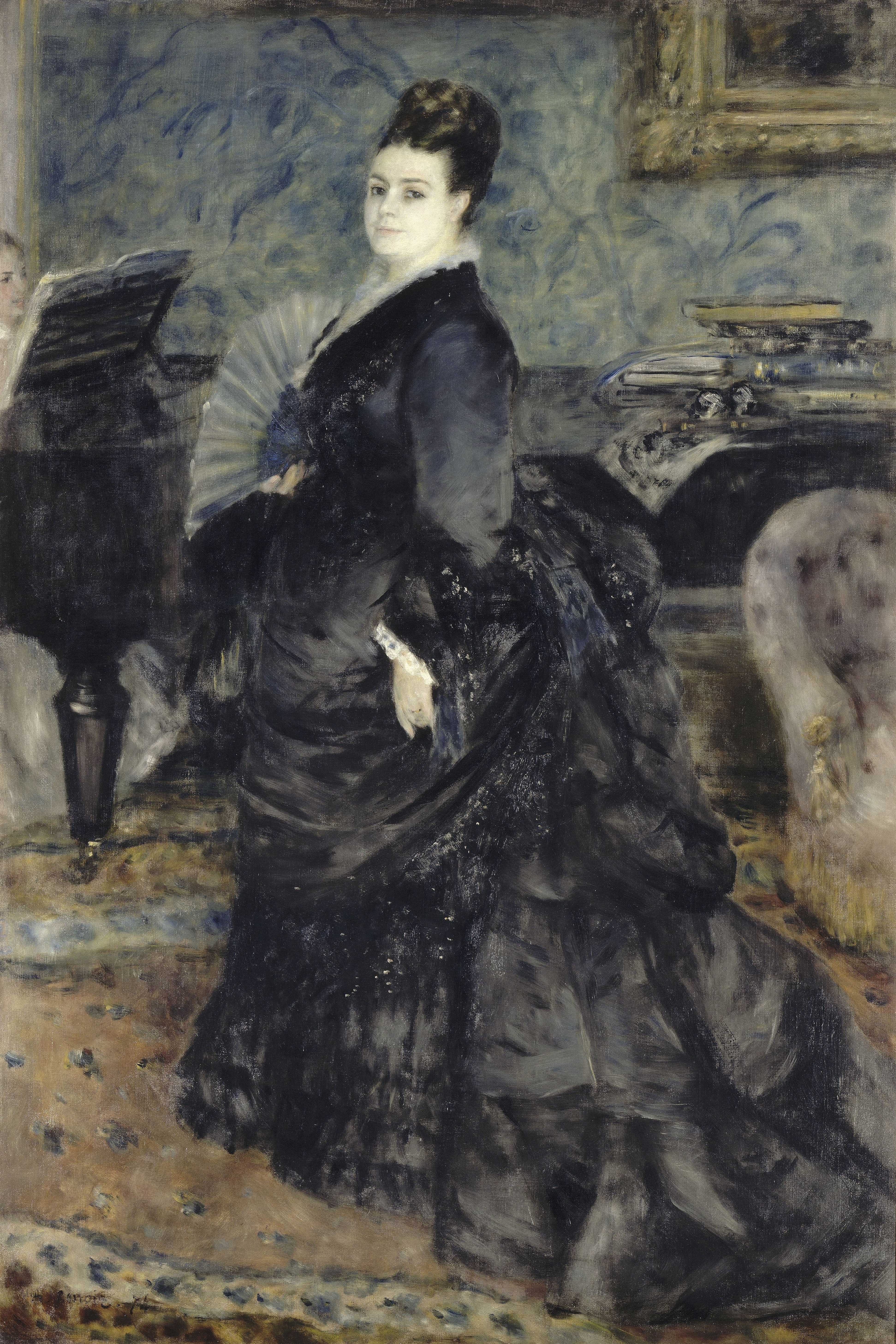 Ренуар. Портрет женщины (мадам Джордж Хартманн). 1874
