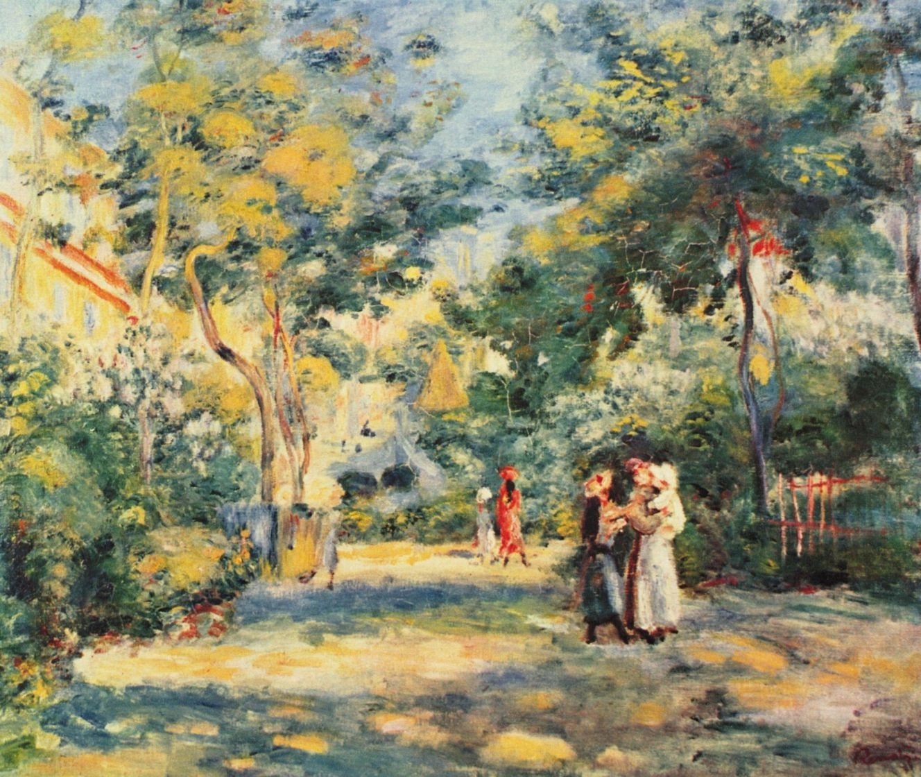 Ренуар. Фигуры в саду. Около 1880-1890