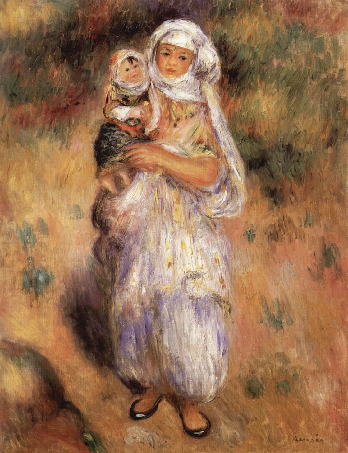 Ренуар. Алжирка с ребенком. 1882