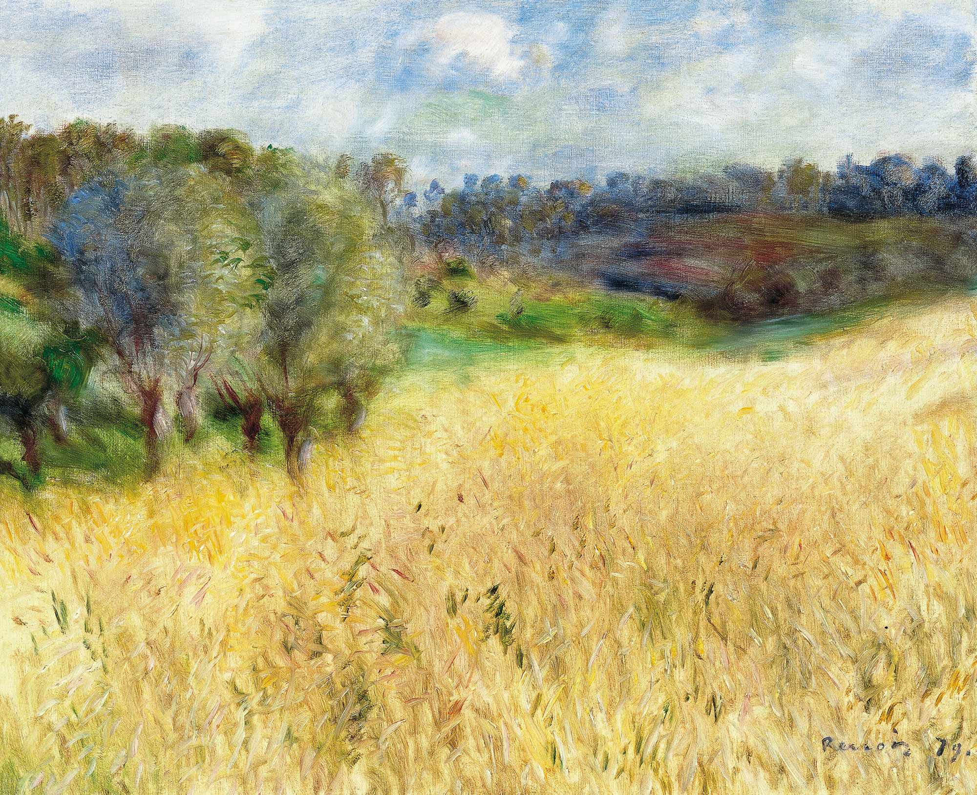 Ренуар. Пшеничное поле. 1879