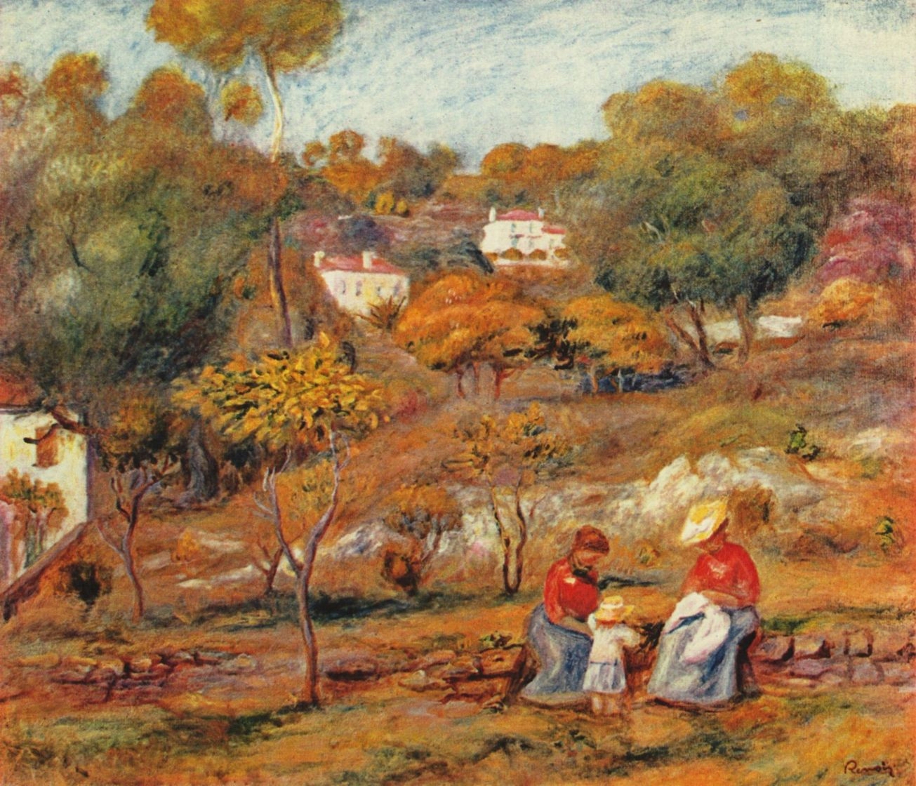 Ренуар. Пейзаж близ Кань. Около 1902