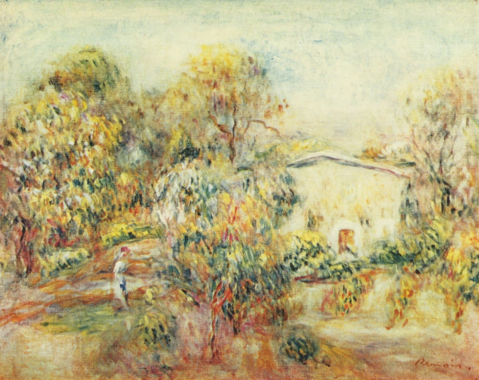Ренуар. Пейзаж близ Кань. Около 1905