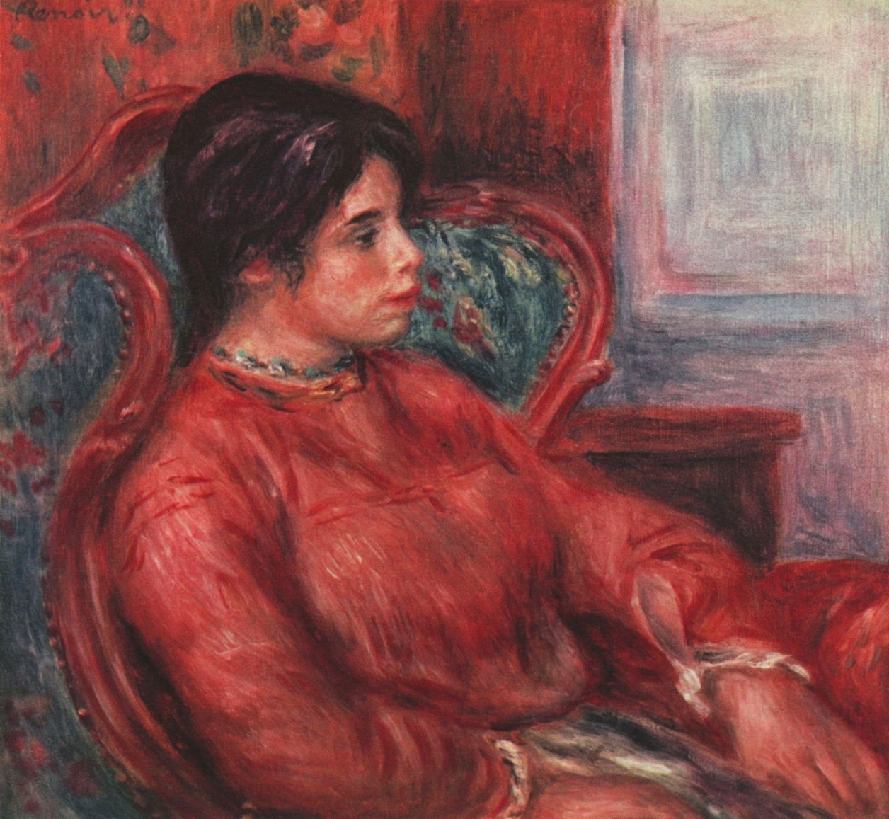 Ренуар. Женщина в кресле. Около 1915