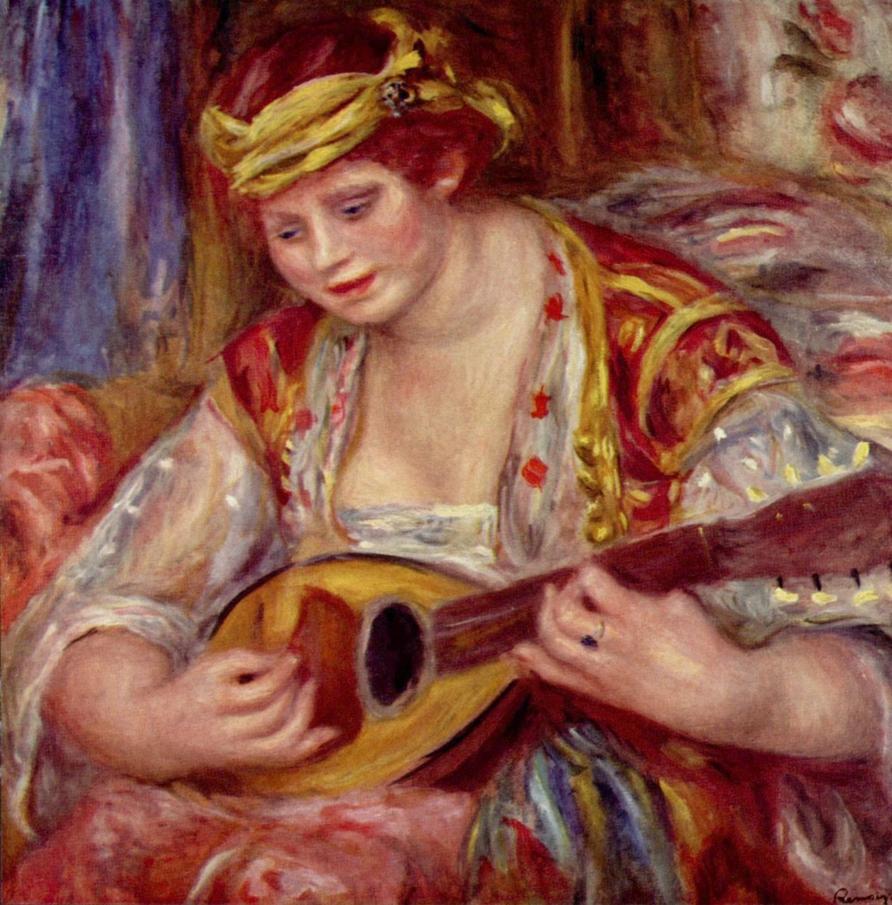 Ренуар. Женщина с мандолиной. 1919