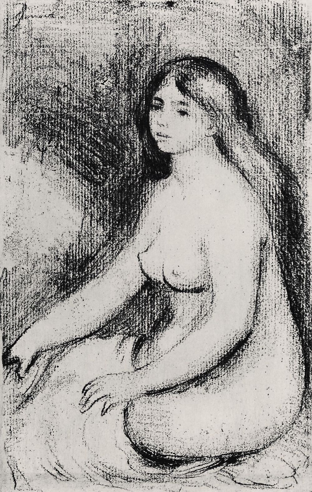 Ренуар. Сидящая купальщица. Около 1897