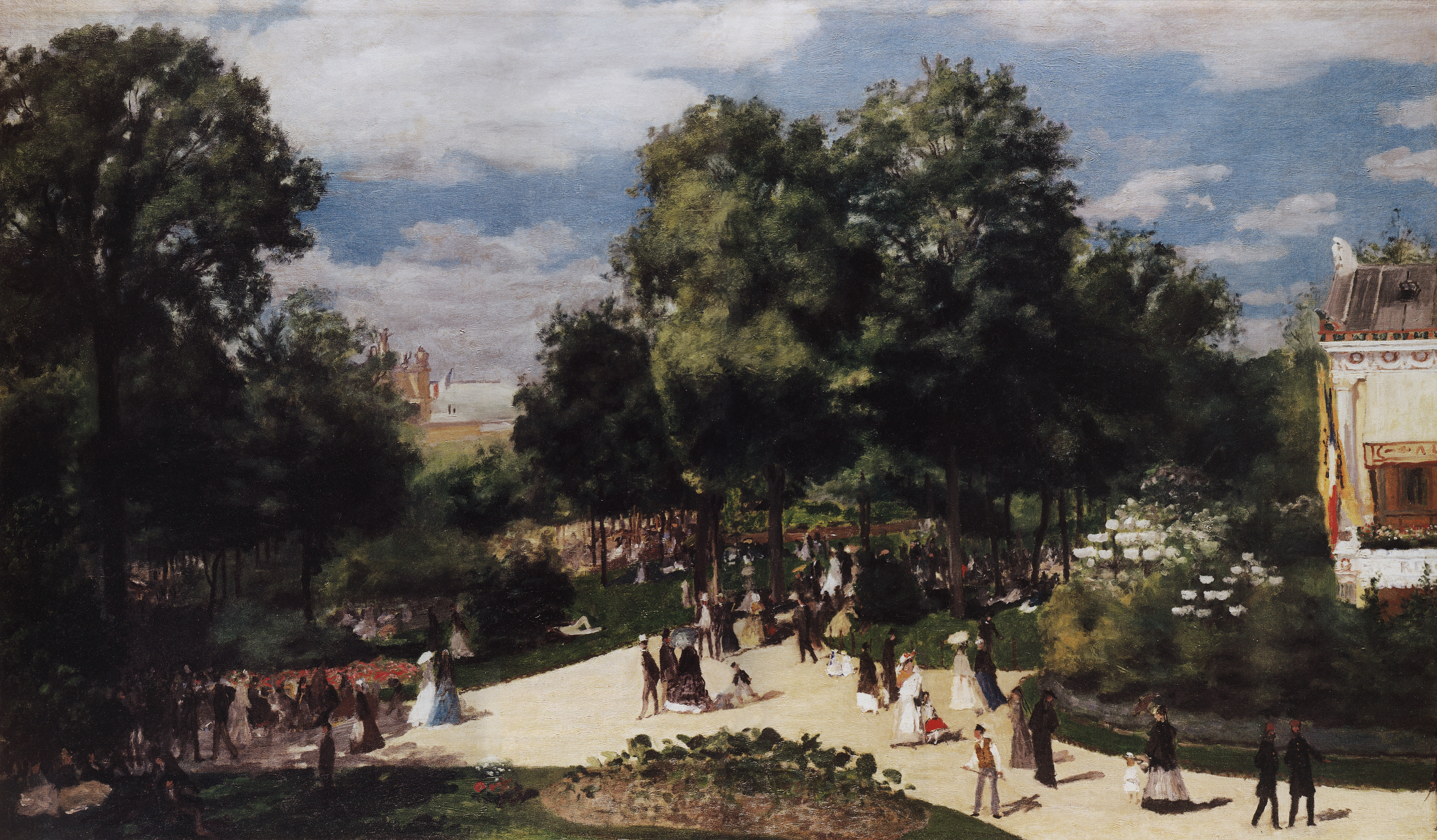 Ренуар. Елисейские поля во время Всемирной выставки 1867 года. 1867