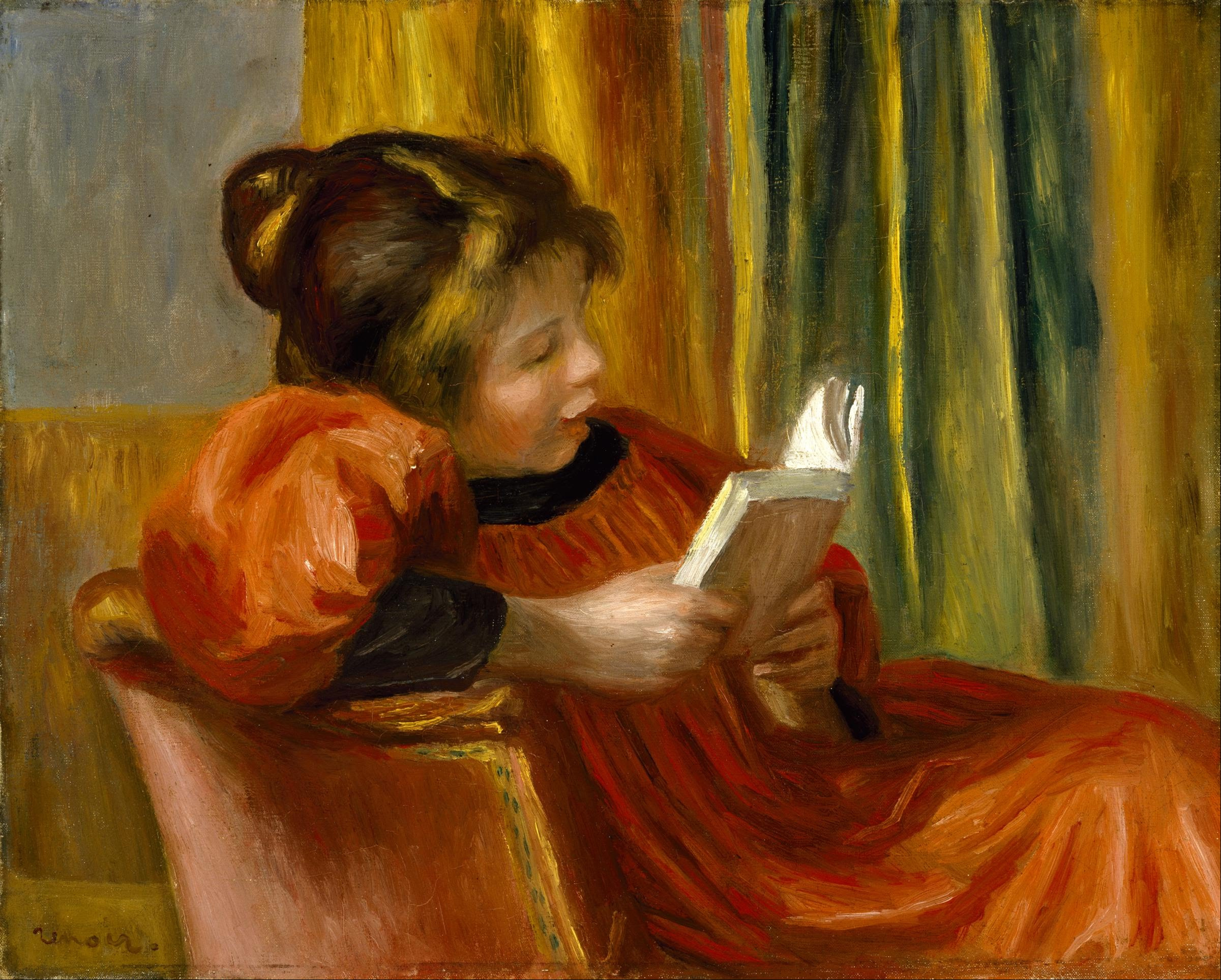 Ренуар. Девушка за чтением. Около 1890
