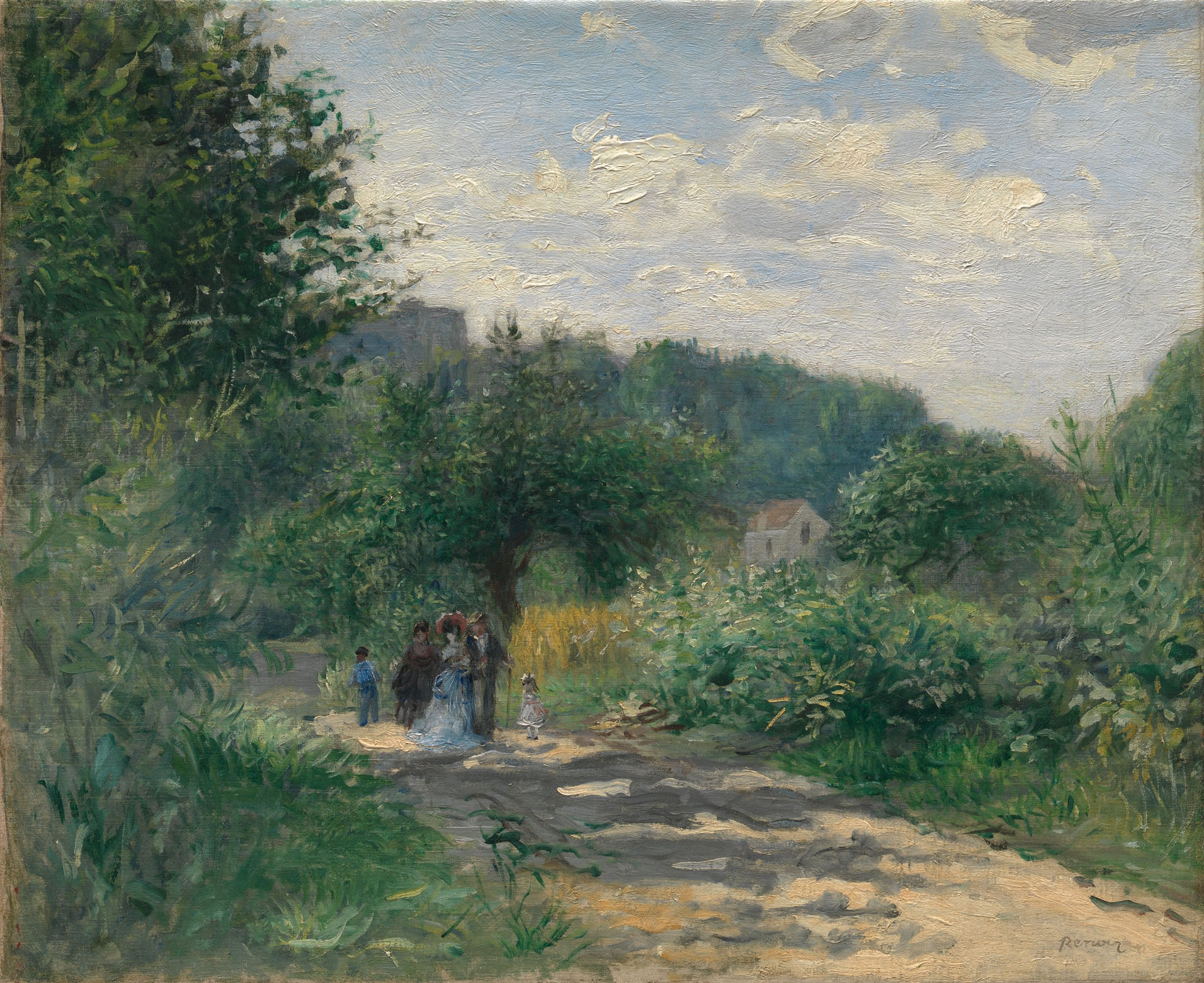 Ренуар. Дорога в Лувесьенне. Около 1870