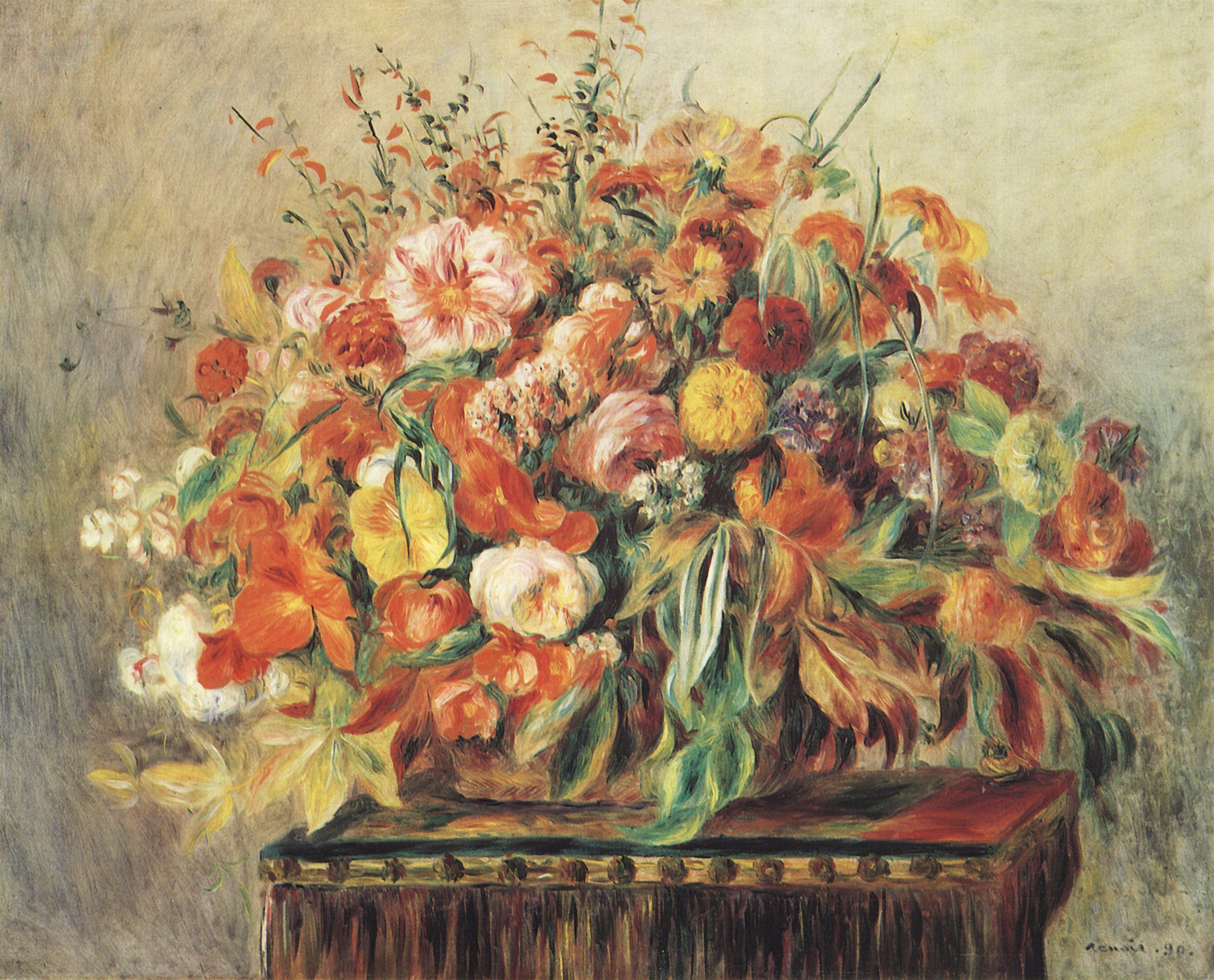 Ренуар. Корзина с цветами. 1890