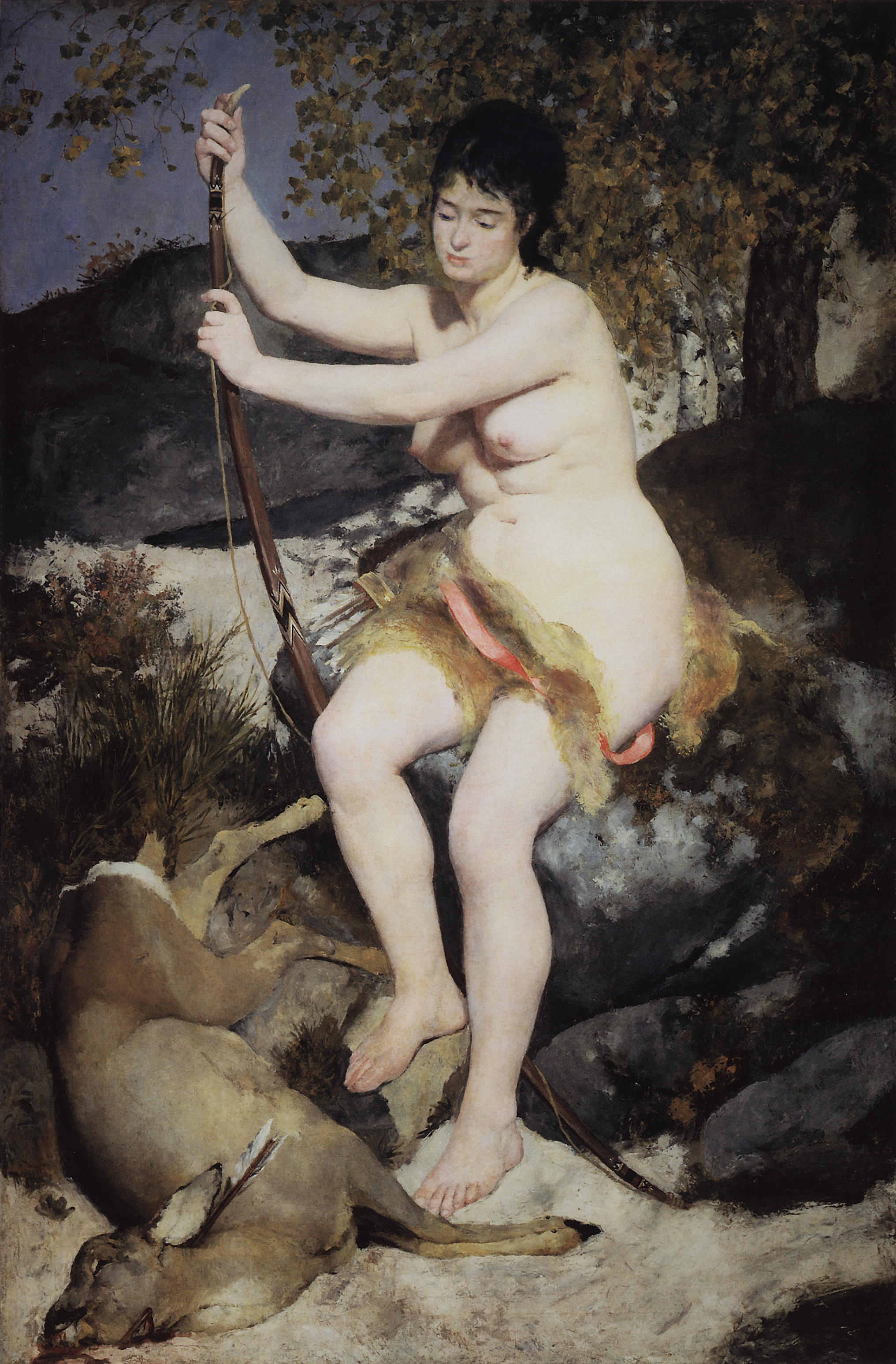 Ренуар. Диана-охотница (Портрет обнаженной Лизы). 1867