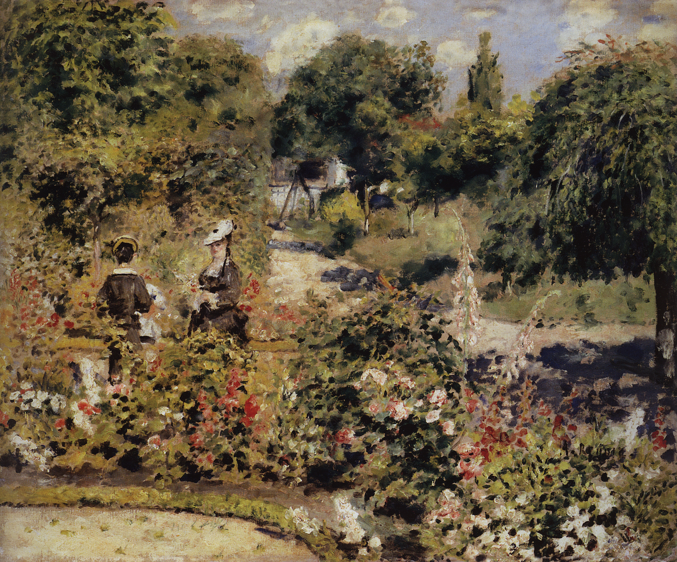 Ренуар. Сад в Фонтенейе. 1874