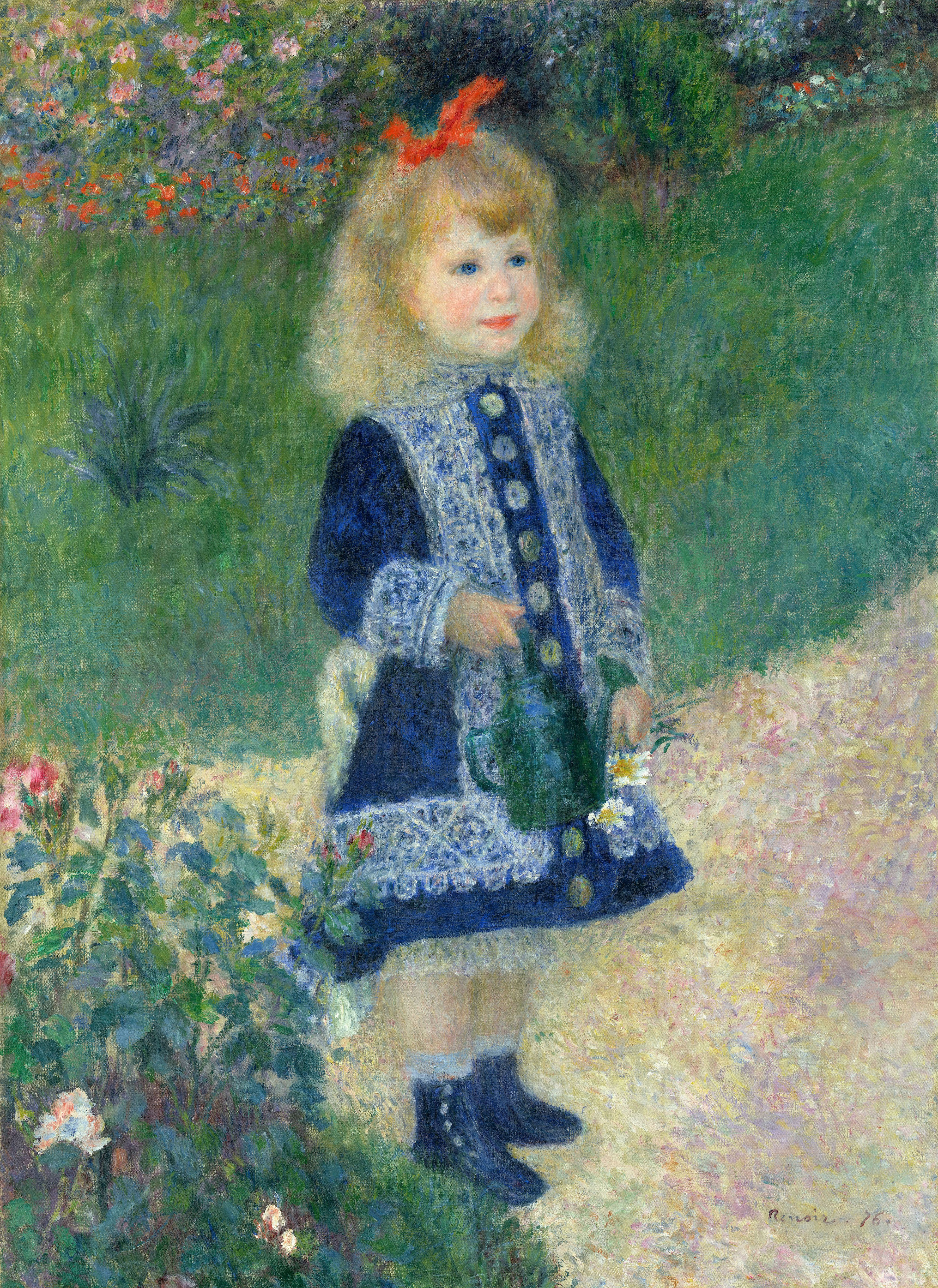 Ренуар. Девочка с лейкой. 1876