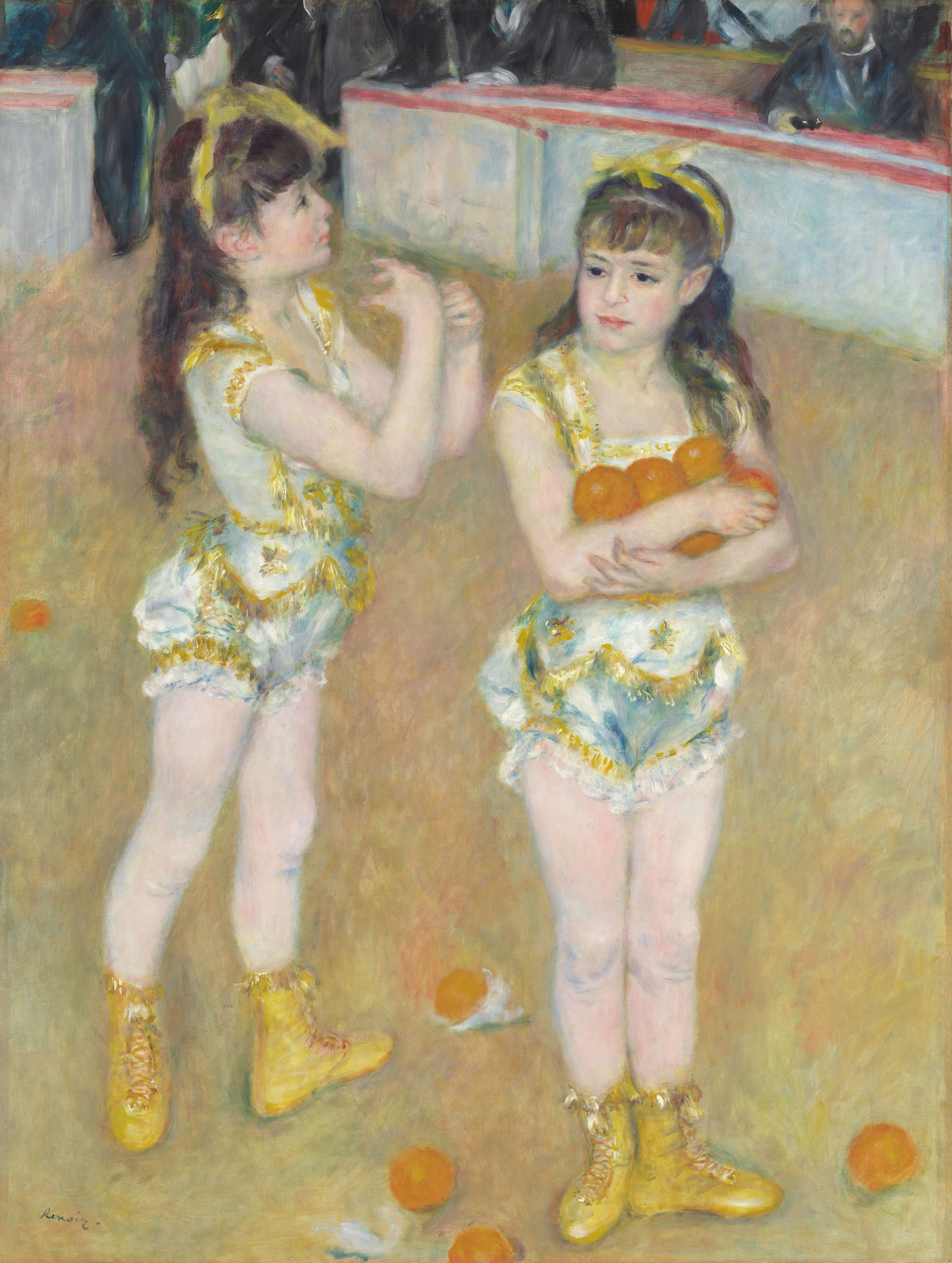 Ренуар. Две маленькие циркачки (Цирк Фернандо). 1879