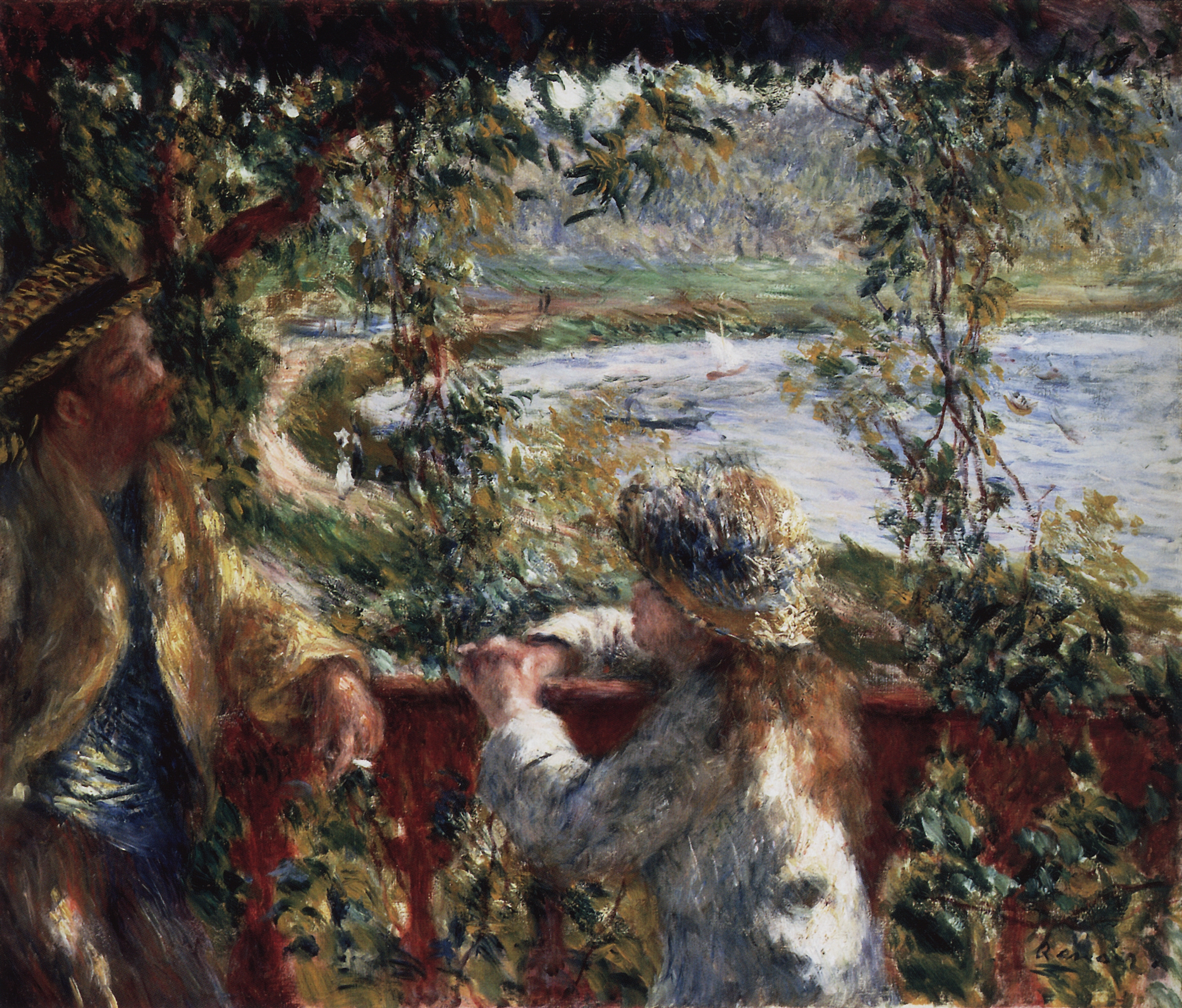 Ренуар. У озера. Около 1879