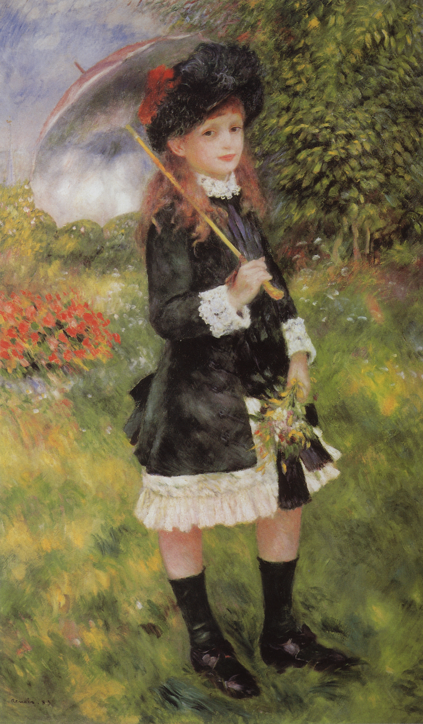 Ренуар. Девочка с зонтиком (Алина Нюньес). 1883
