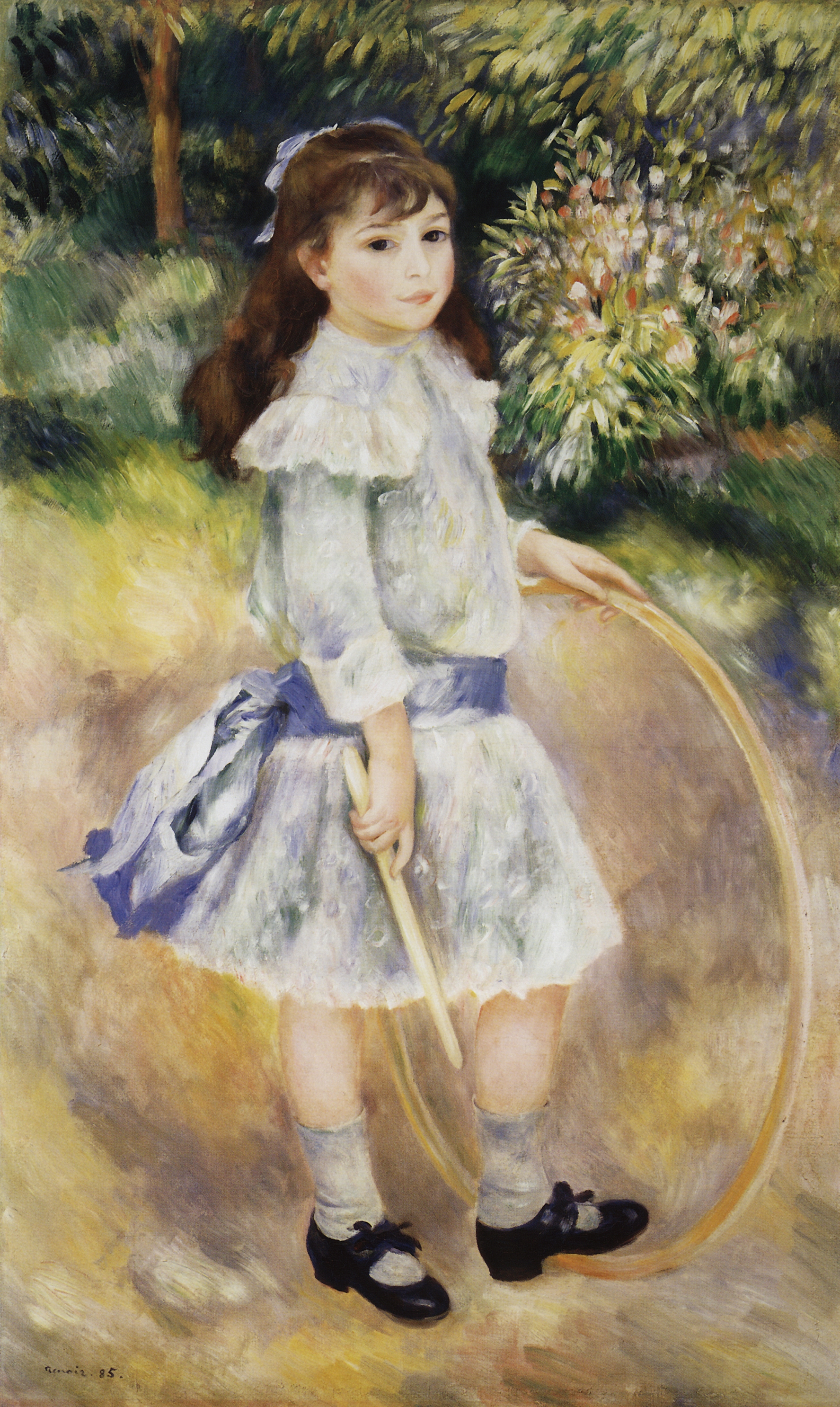 Ренуар. Девочка с обручем (Мари Гужон). 1885