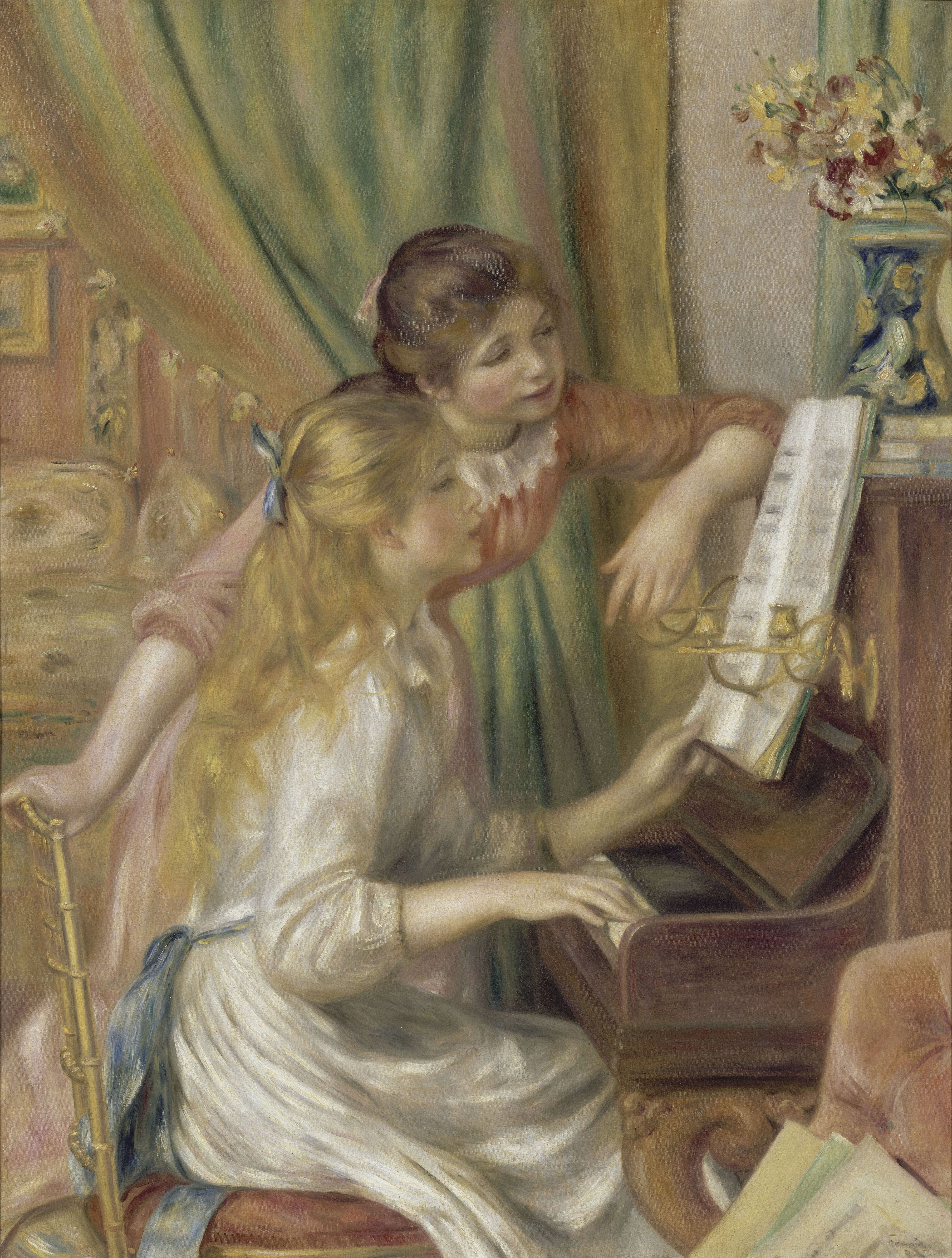 Ренуар. Девушки за фортепиано. 1892