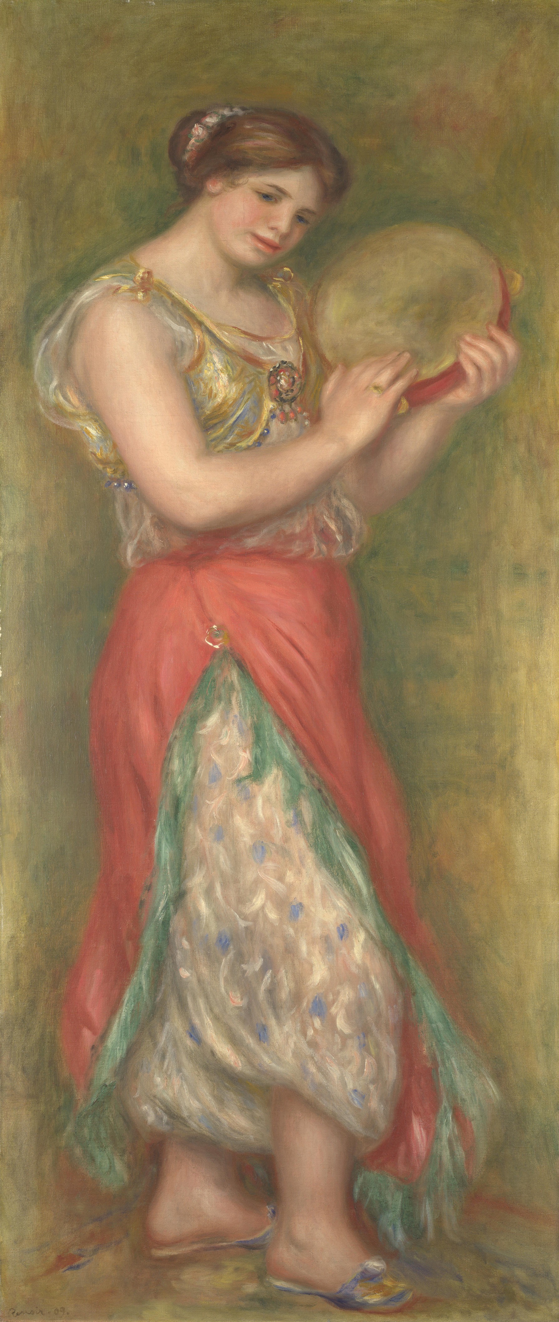 Ренуар. Танцующая девушка с тамбурином. 1909