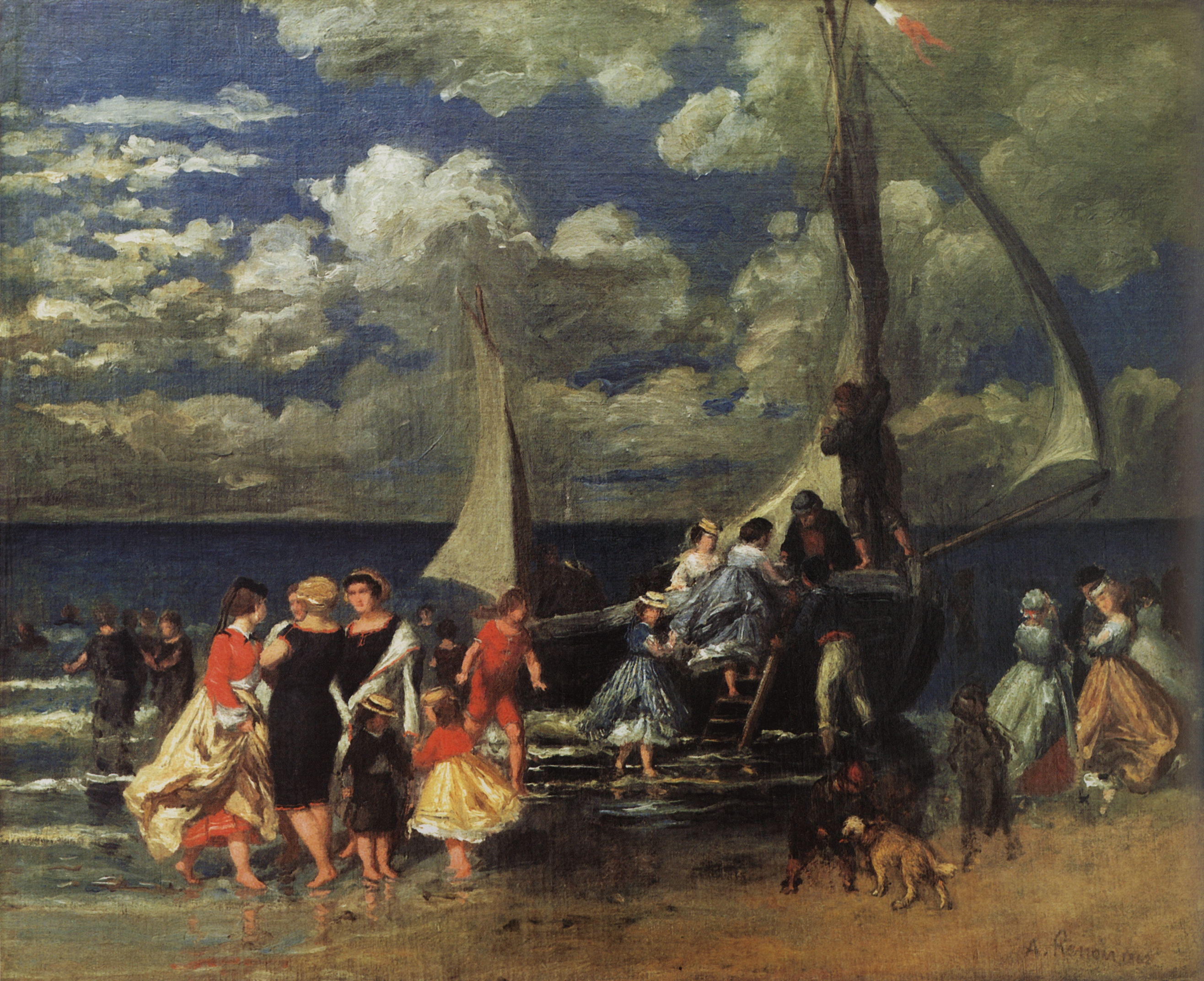 Ренуар. Возвращение с лодочной прогулки. 1862
