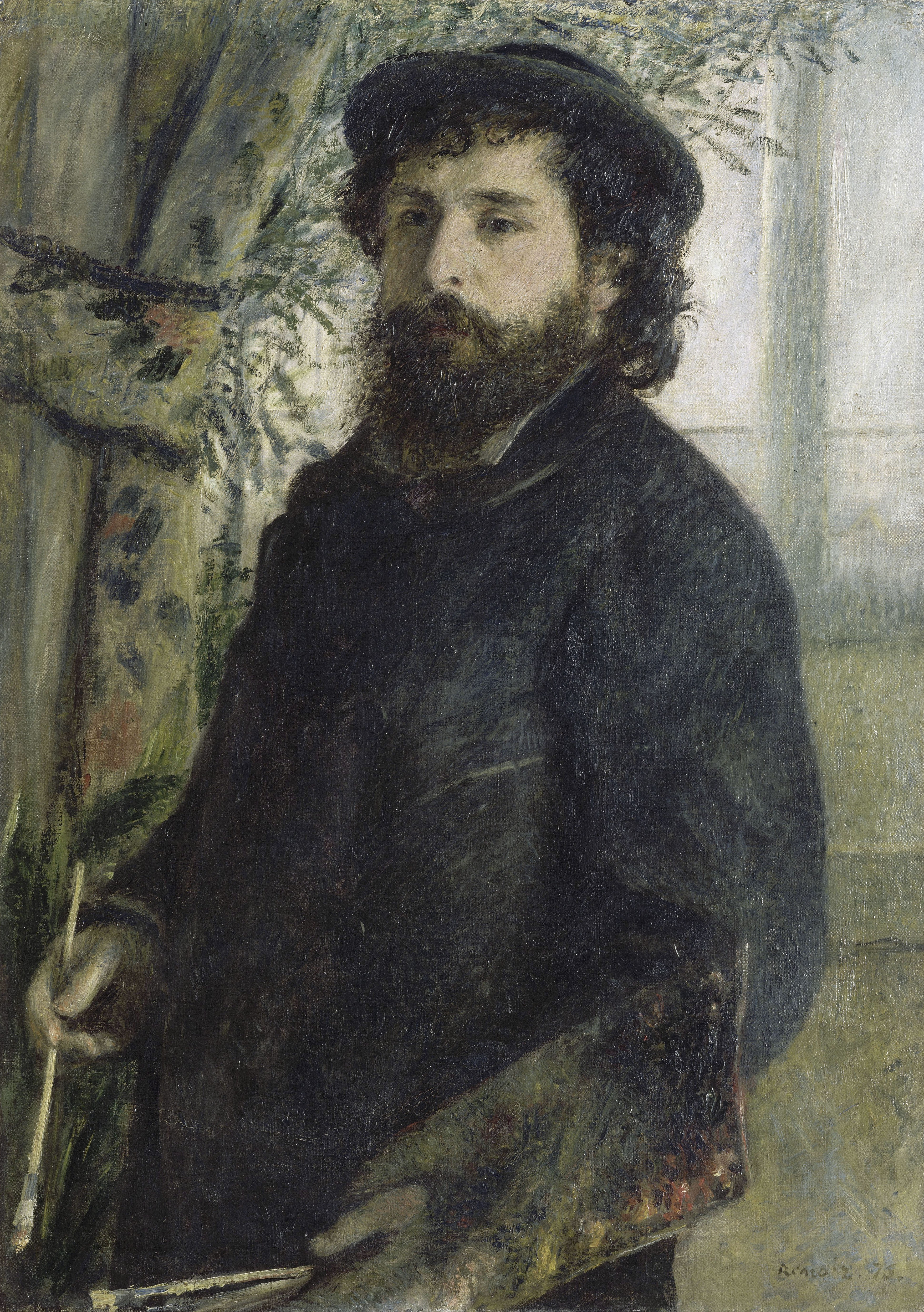 Ренуар. Клод Моне с палитрой. 1875