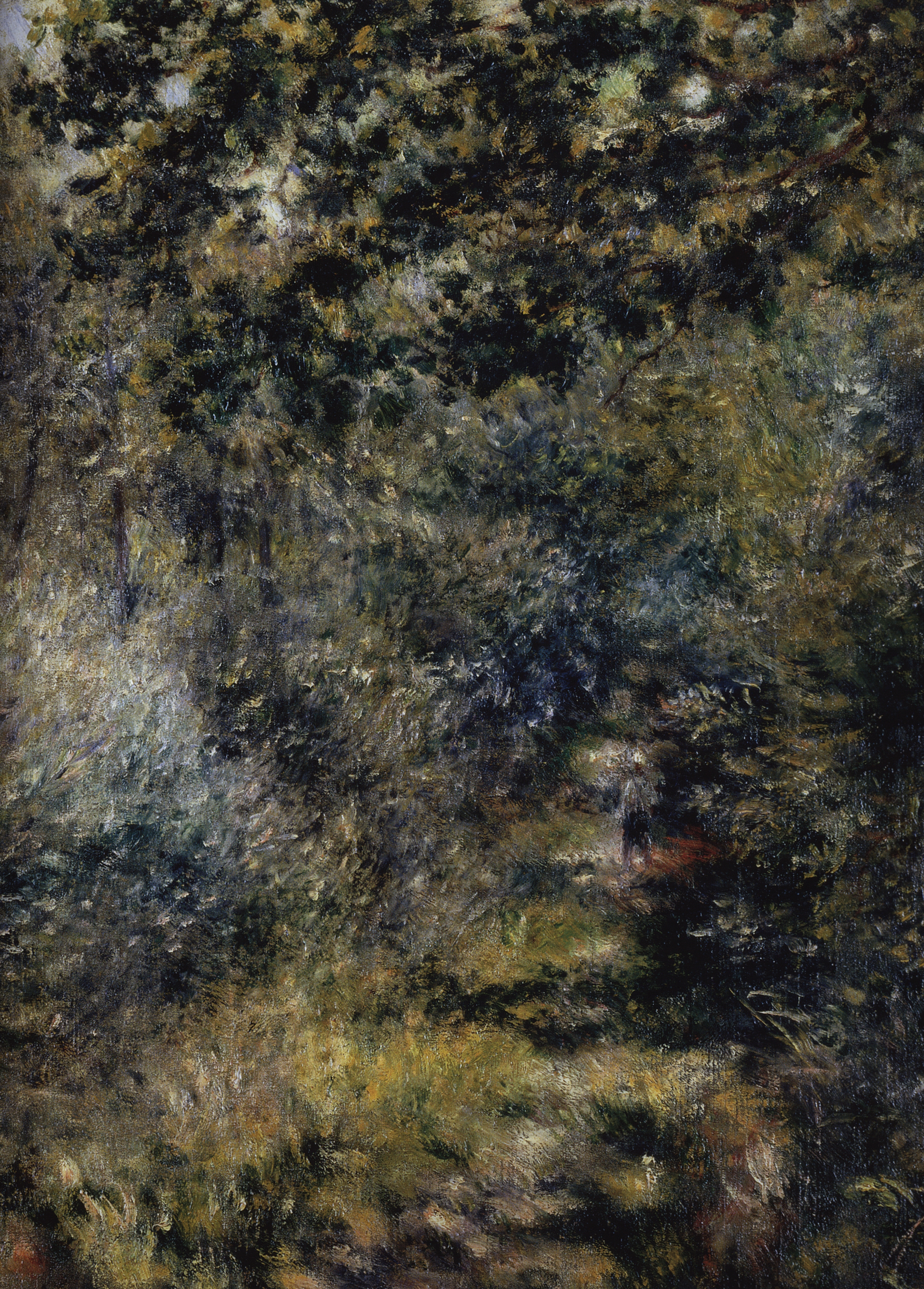 Ренуар. Тропинка в лесу. Около 1874