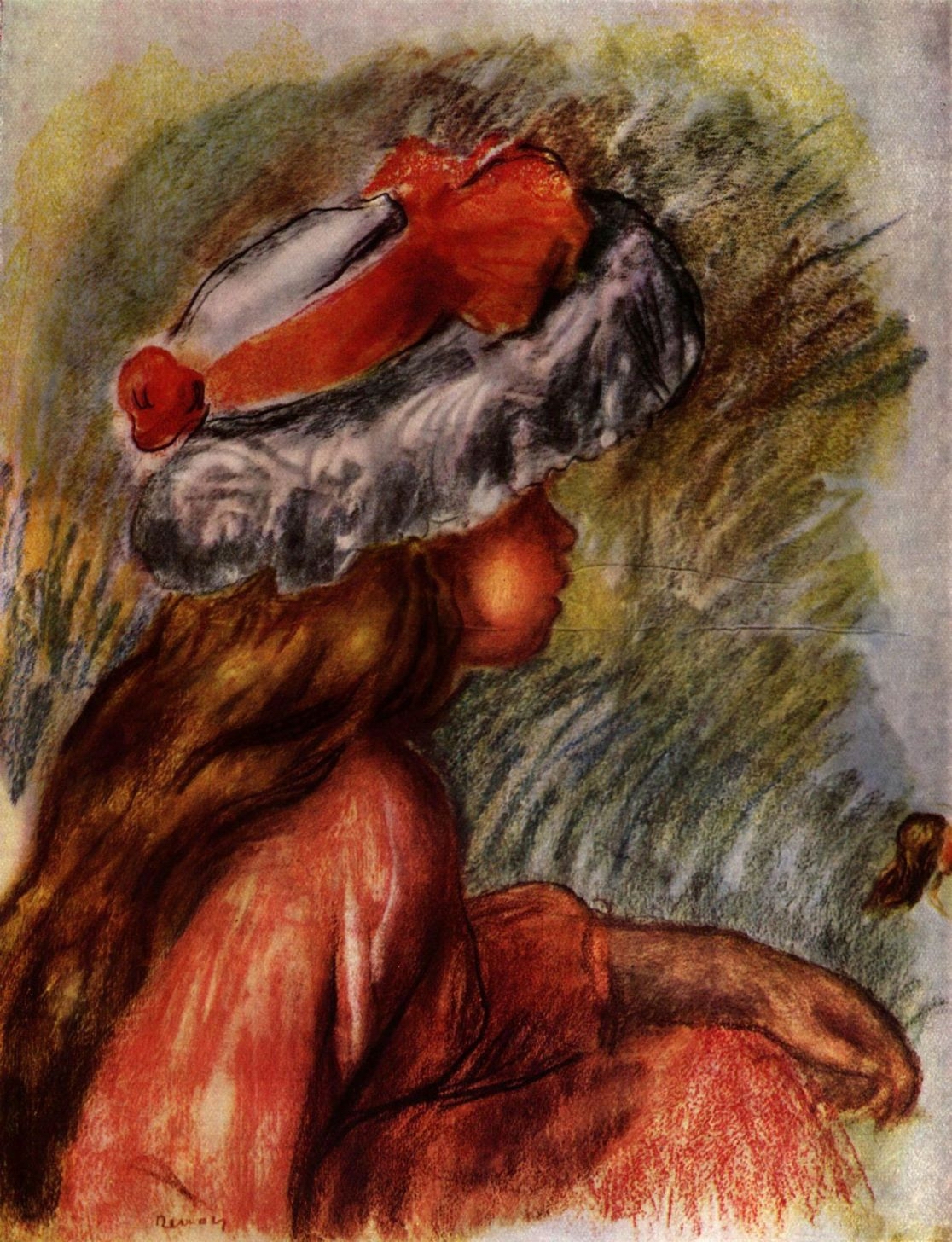 Ренуар. Голова девушки. 1890