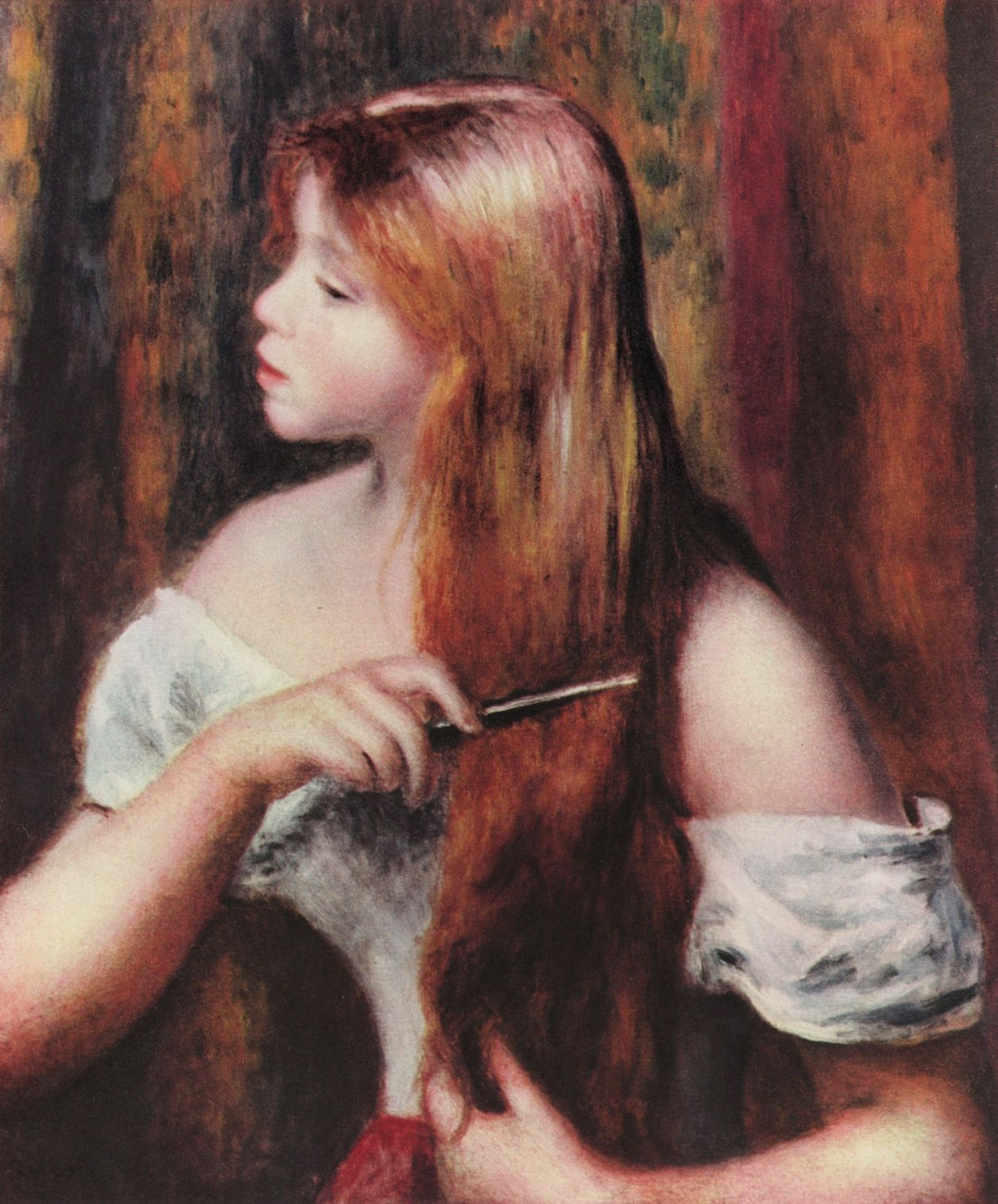 Ренуар. Причесывающаяся девушка. 1894