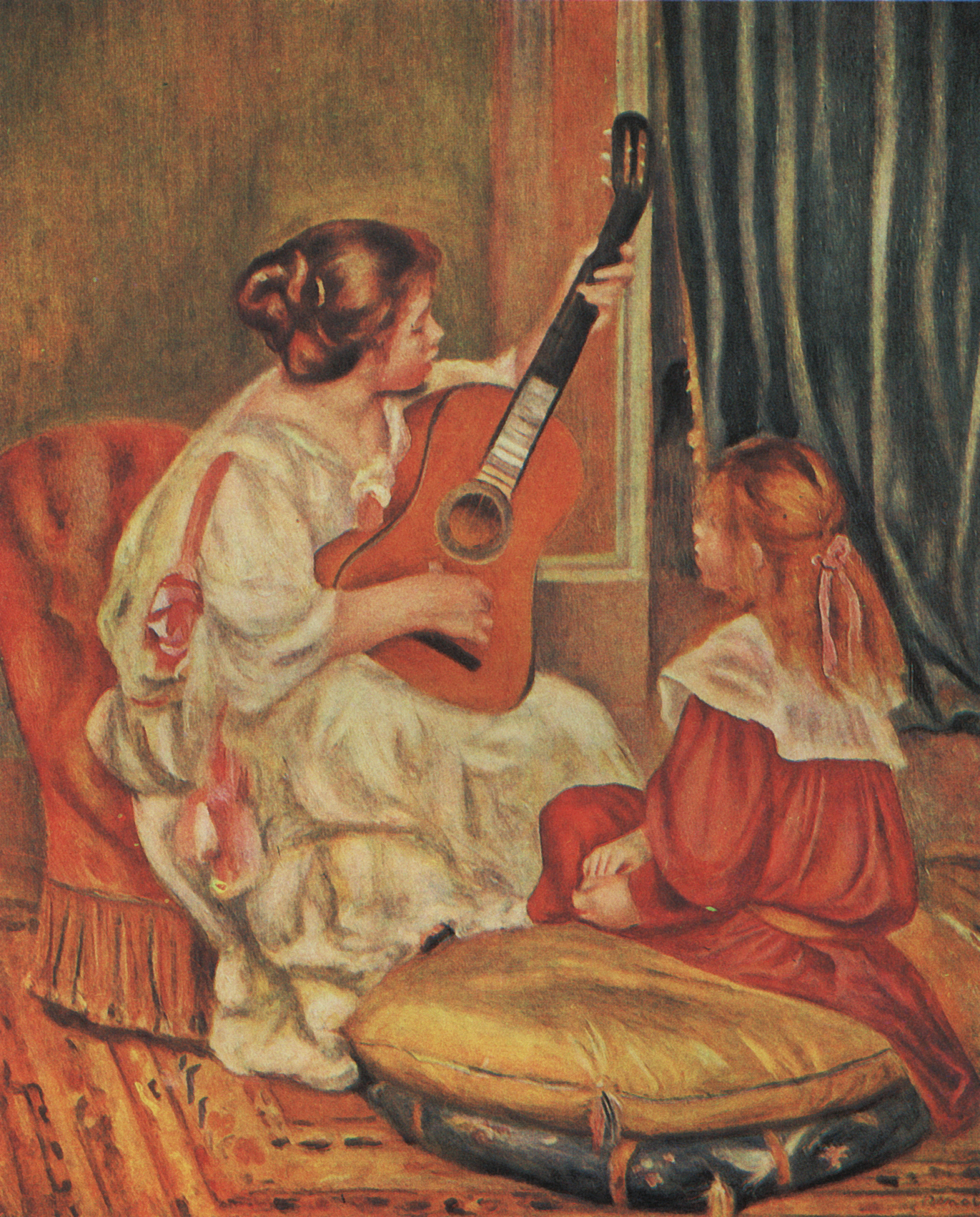 Ренуар. Урок игры на гитаре. 1897