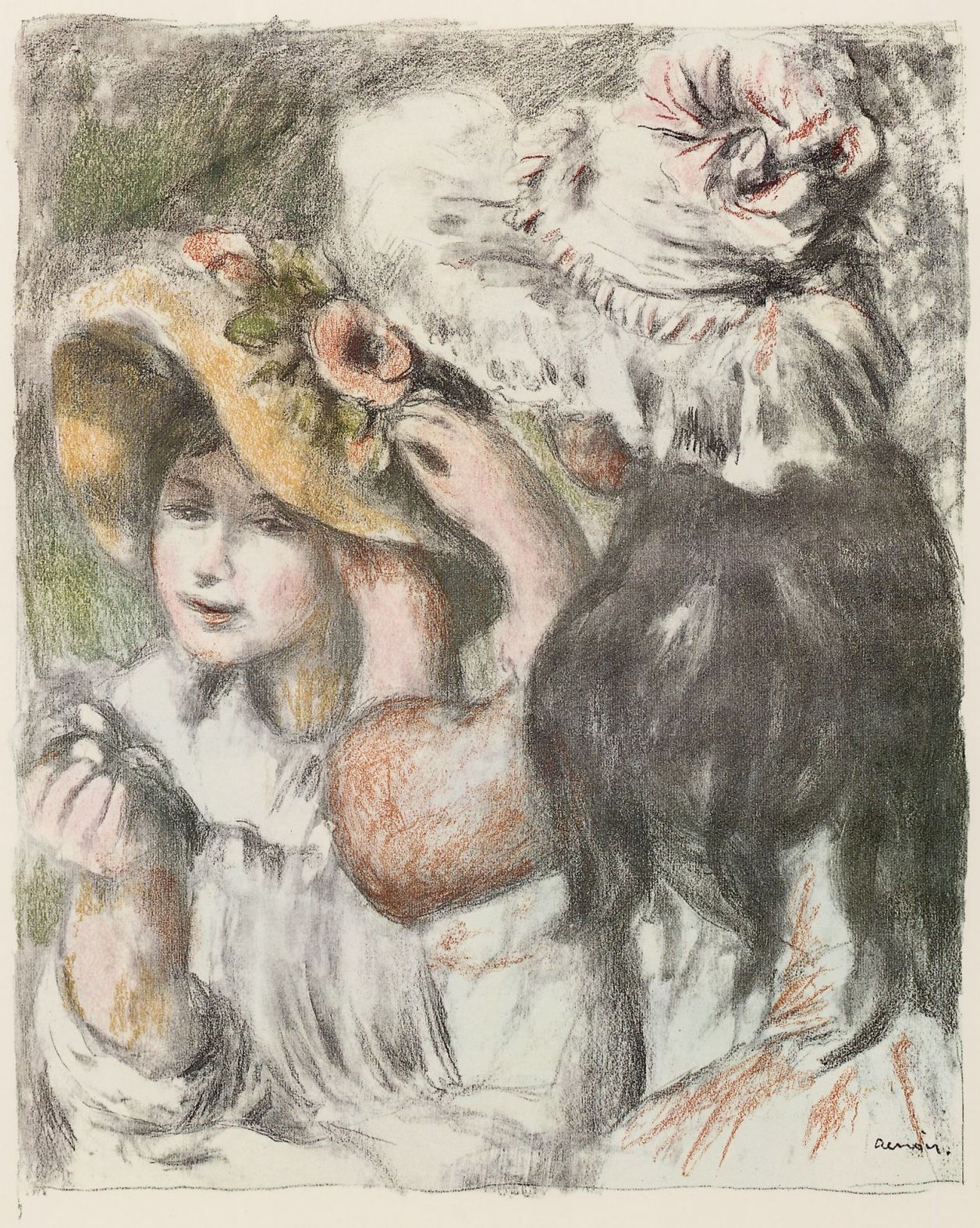 Ренуар. Шляпка с булавкой. 1898