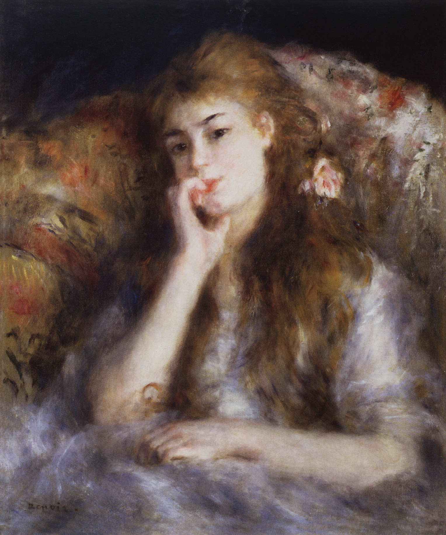 Ренуар. В раздумье (Сидящая молодая женщина). 1876-1877