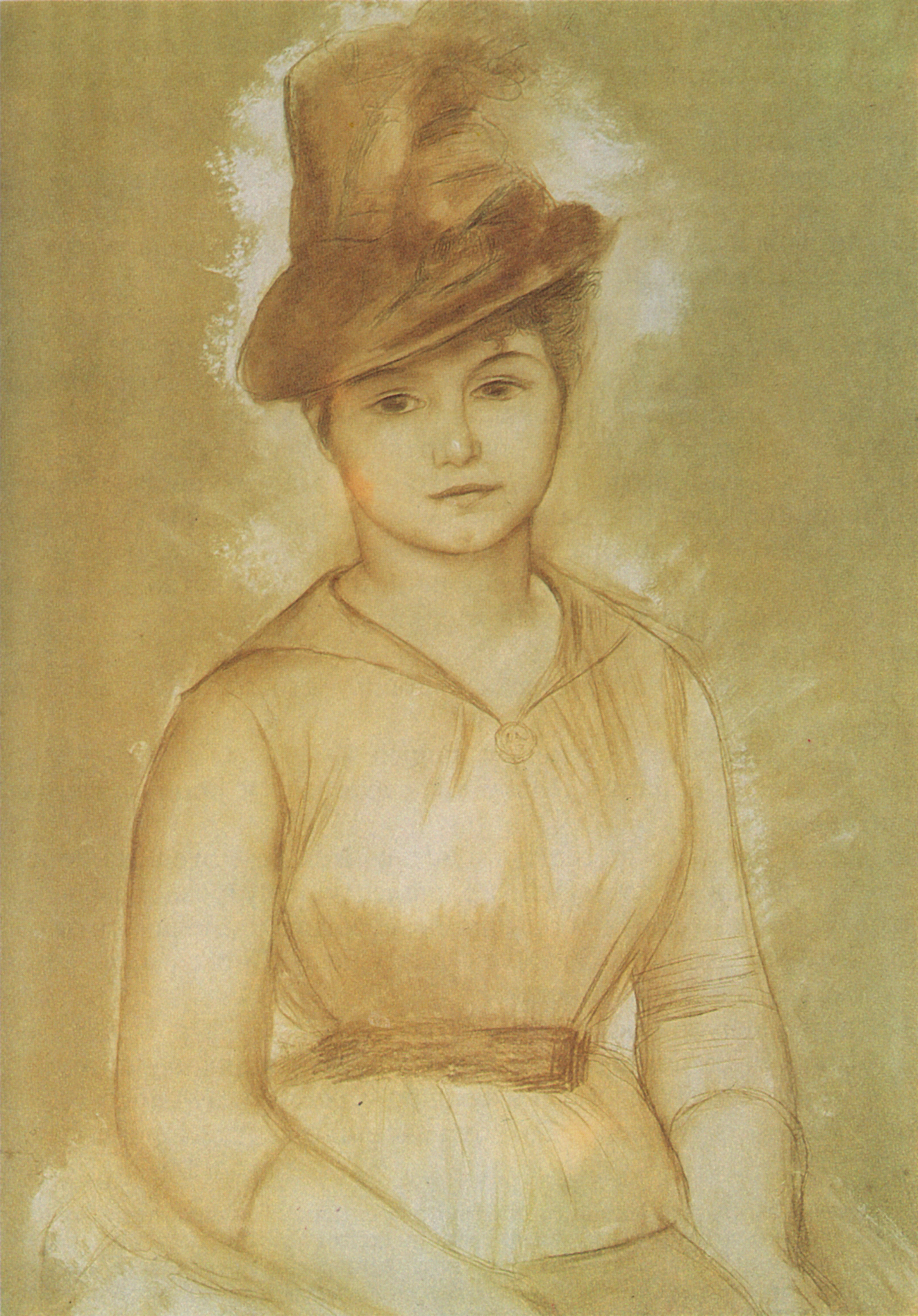 Ренуар. Портрет неизвестной. 1882-1885