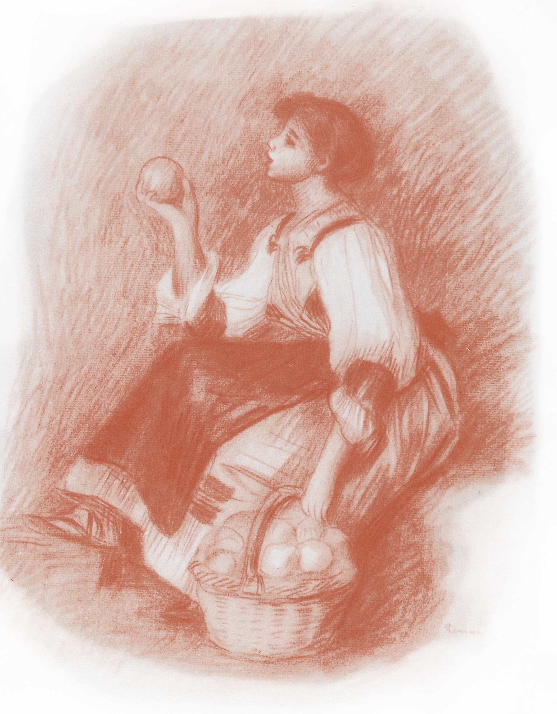 Ренуар. Продавщица апельсинов. 1885-1890