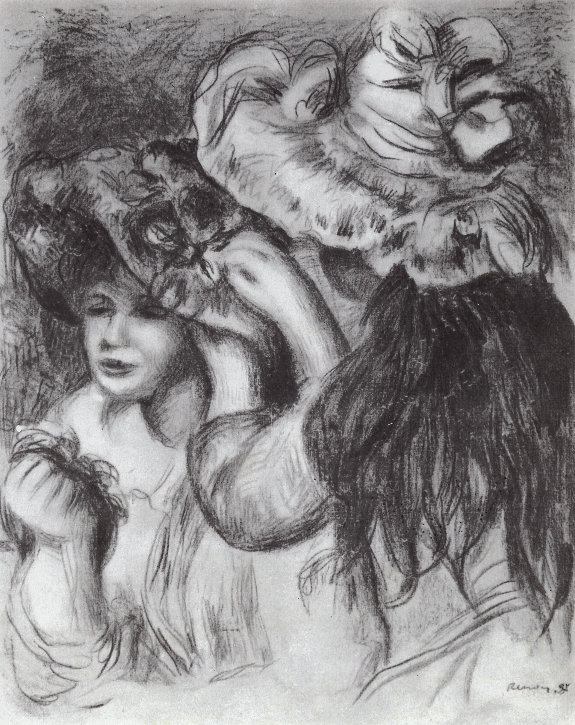 Ренуар. Шляпа с цветами. 1887