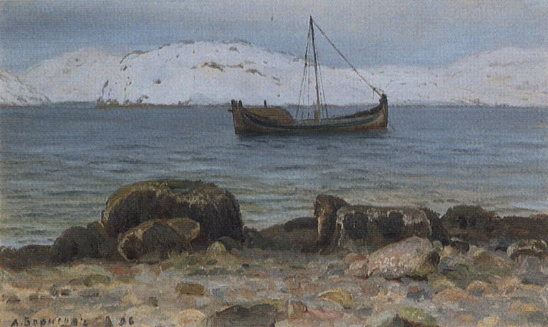 Борисов. В Мурманской гавани в марте. 1896