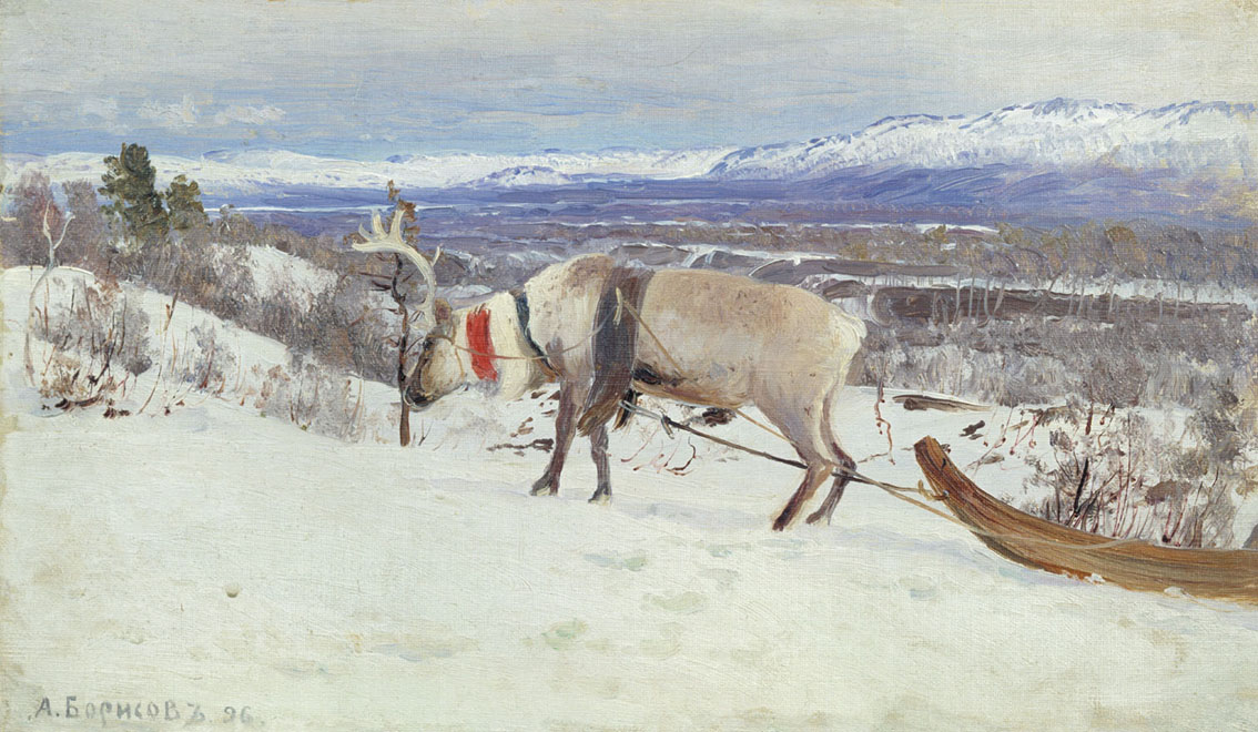 Борисов. На Мурмане. Близ гавани. 1896