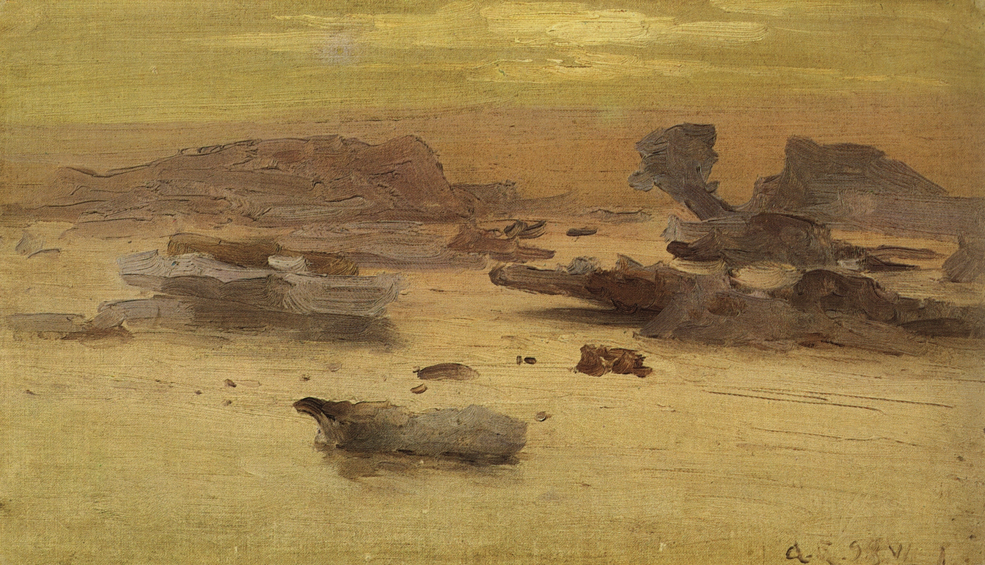 Борисов. Полночь во льдах. 1898