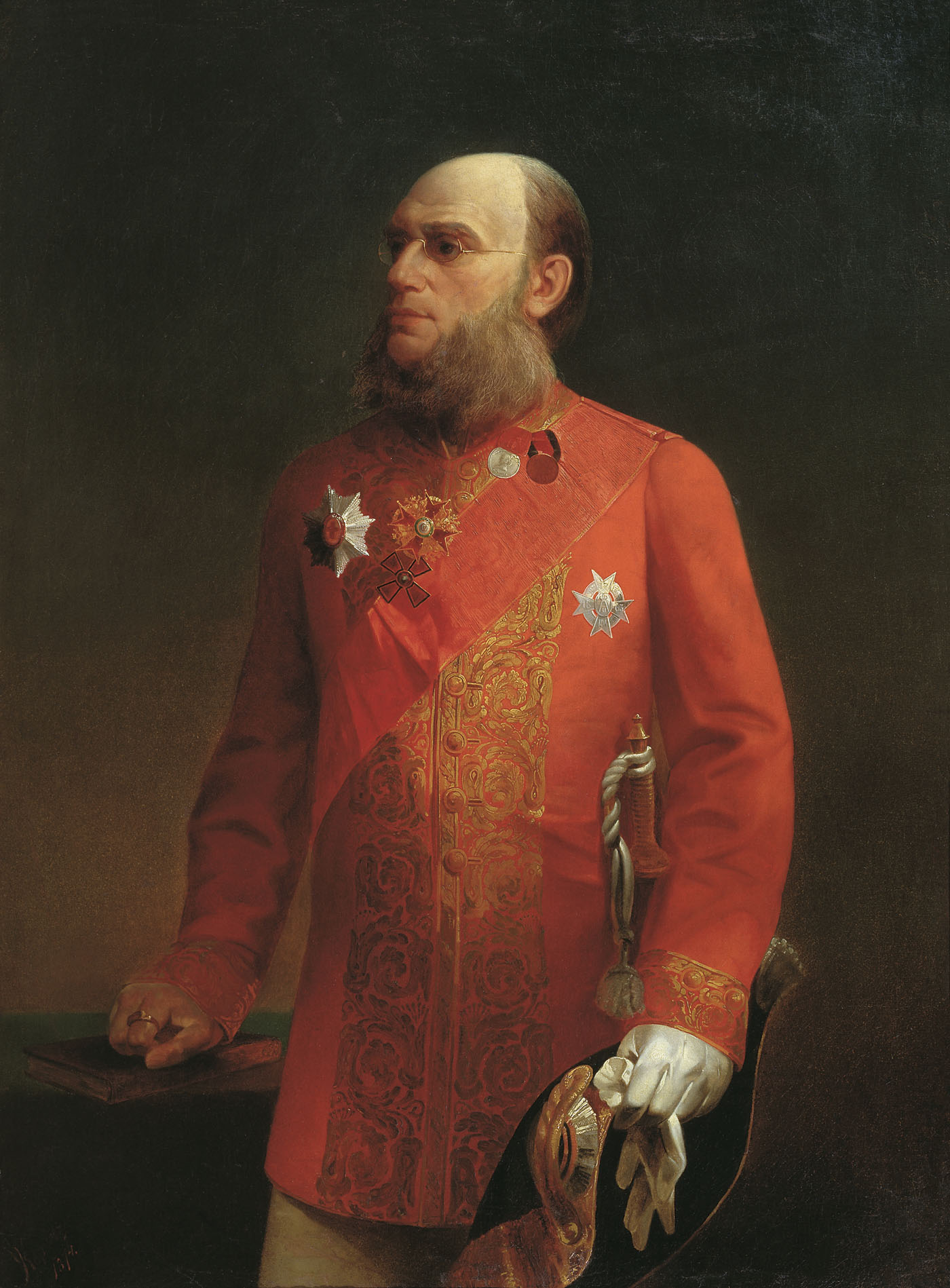 Колесов. Портрет П.П.Семенова-Тян-Шанского. 1874