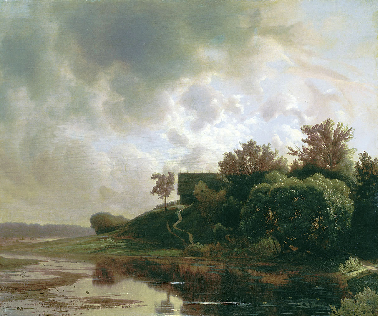 Горавский. Вечерний пейзаж. 1855