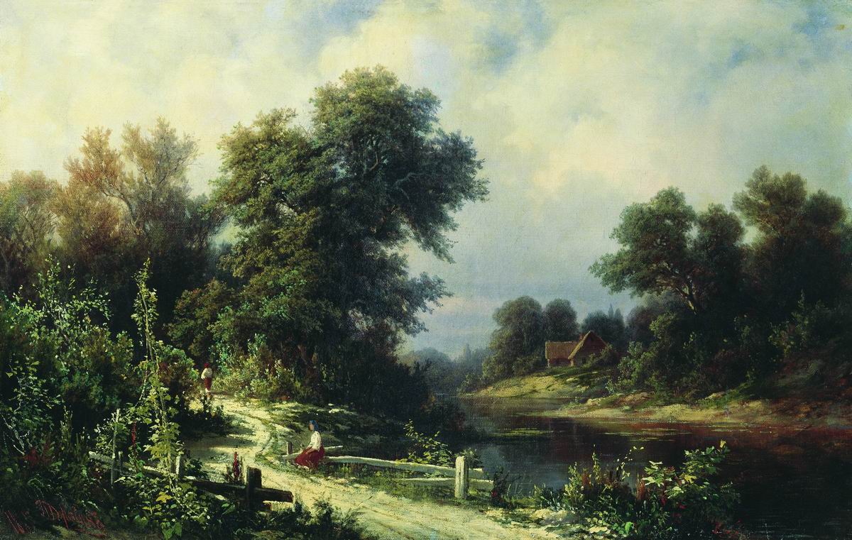 Джогин. Пейзаж с рекой. 1865