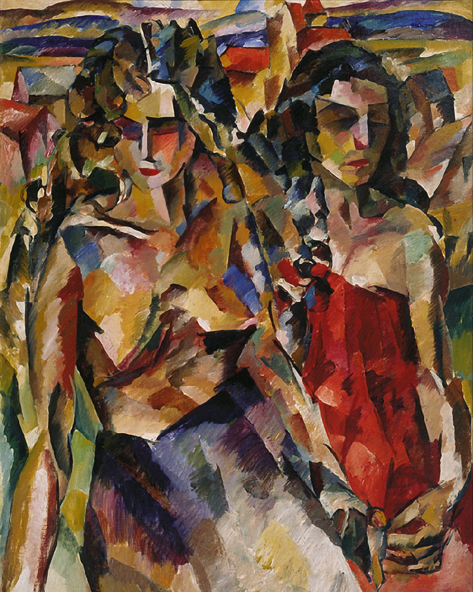 Лентулов. Две женщины. 1910