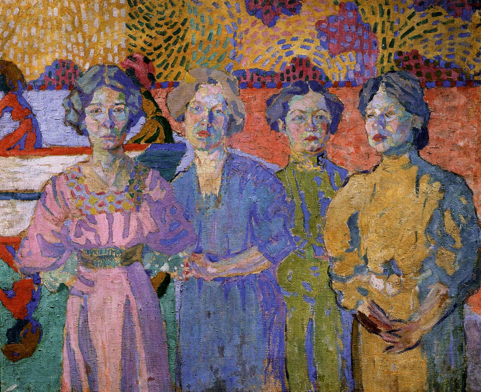 Лентулов. Портрет четырех. 1906