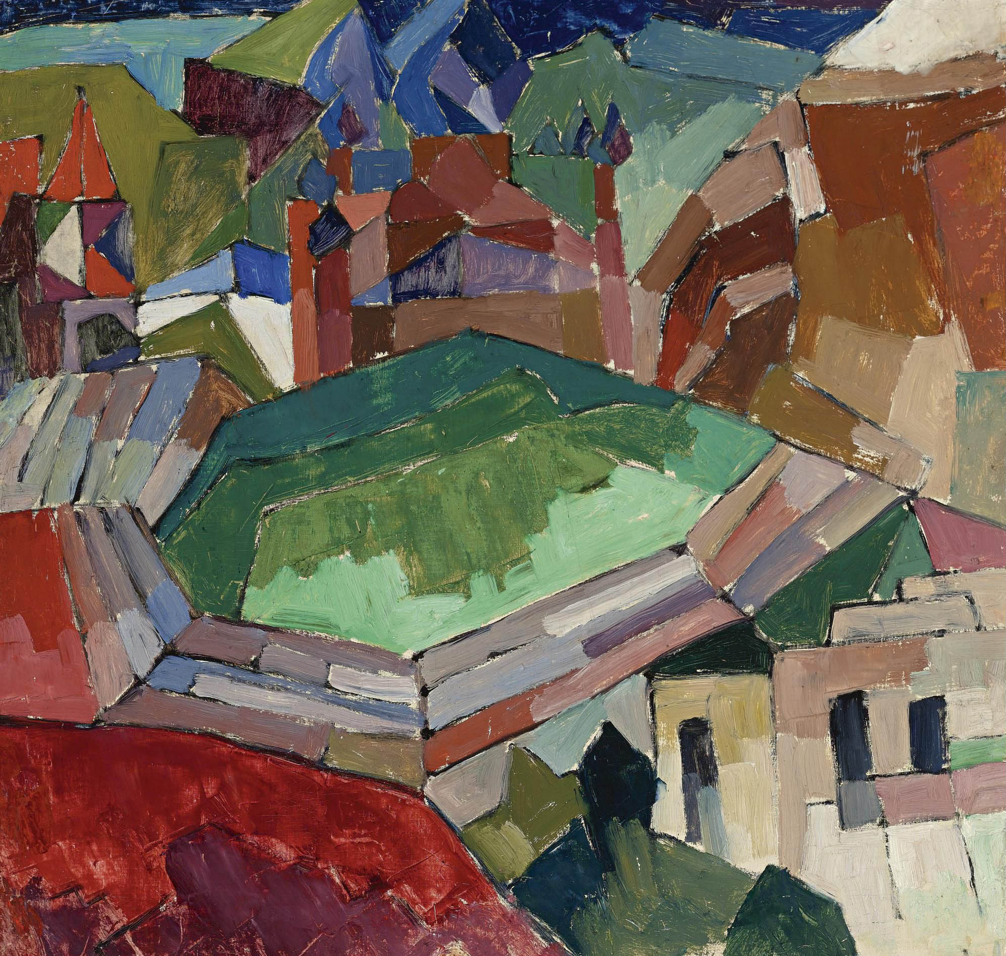 Лентулов. Городок на юге России. 1914-1916